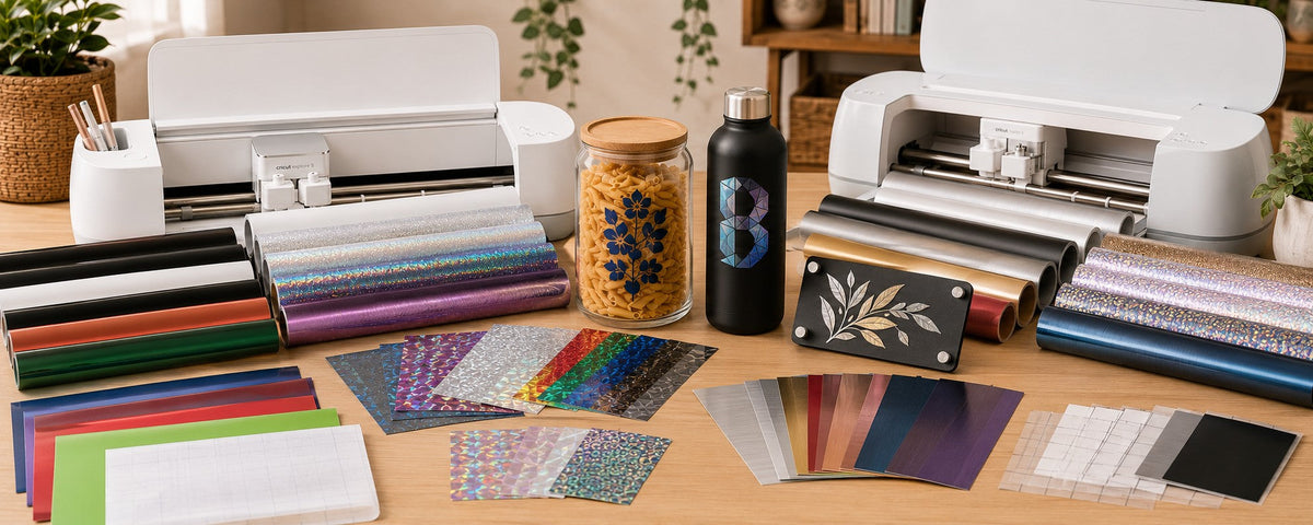 Hier findest Du verschiedene Cricut Iron-On Folien - auch bekannt als Flexfolie und Cricut Vinylfolien. Weitere Folien von anderen Anbietern findest Du bei uns in der Hauptkategorie Folien.
