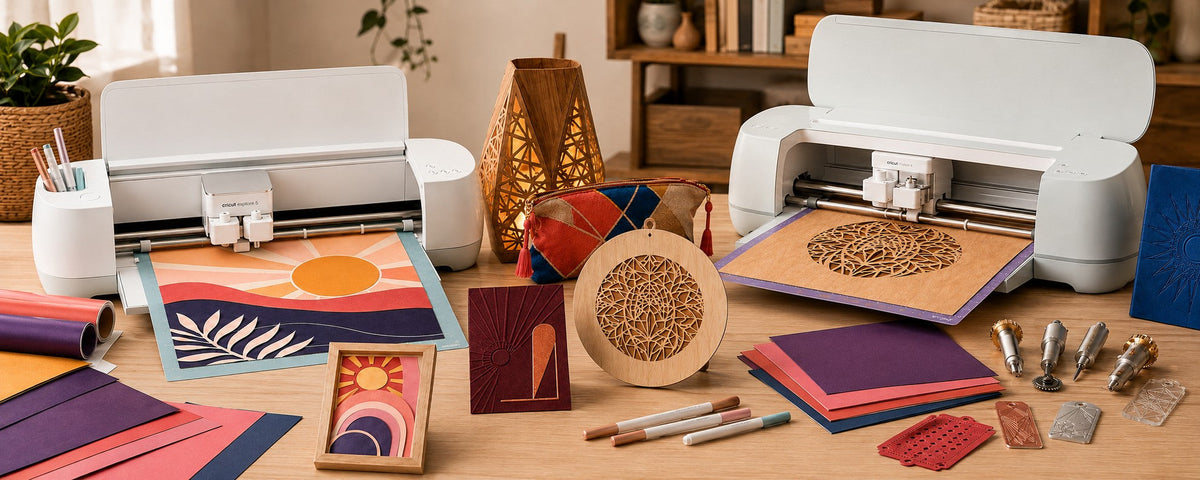 Du weisst nicht so recht, welche Zubehöre Du in den Cricut Explore & Maker Schneideplotter verwenden kannst? Hier wirst Du fündig.