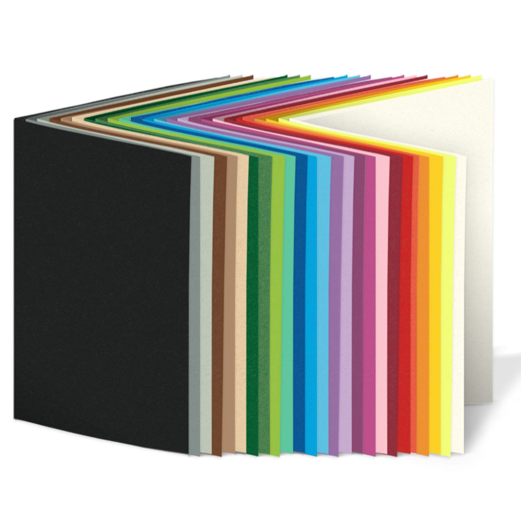 Crealive 25 Blanko Karten 'Basic' - DIN B6 - Mehrfarbig Inhalt: 25 Doppel Karten Spezifikationen: Faltkarten Format: DIN B6 Offen: 16.8 x 23.2 cm Gefaltet: 16.8 x 11.6 cm Karten: 210 g/m2 Farben: 25 je 1 Karte in Perlweiss, Zitronengelb, Bananengelb, Ocker, Grapfriut, Hochrot, Dunkelrot, Rosa, Pink, Eosin, Lila, Flieder, Himmelblau, Azurblau, Königsblau, Blattminze, Maigrün, Moosgrün, Tannengrün, Chamois, Schokobraun, Mausgrau, Dunkelgrau & Schwarz