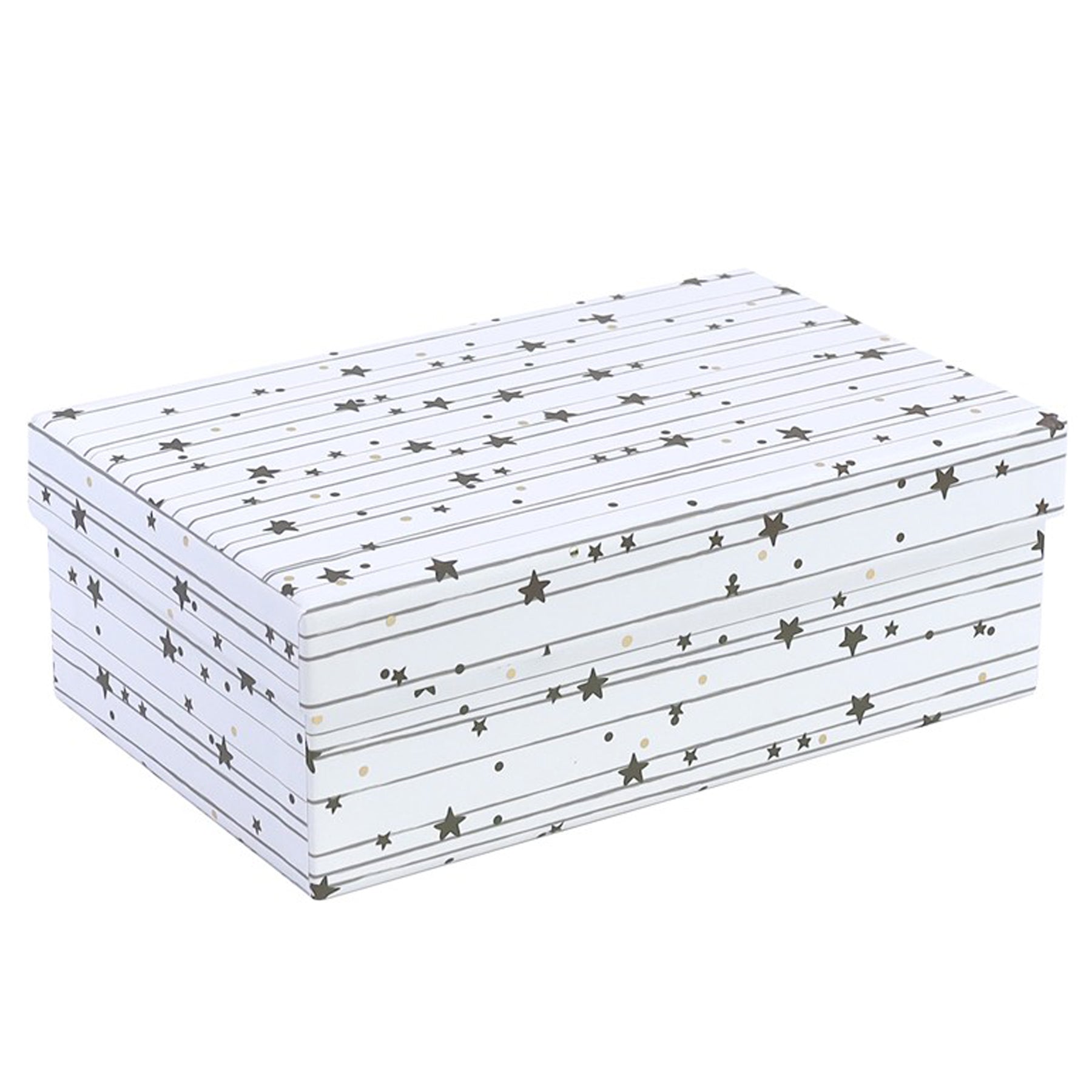 Crealive Geschenkbox - Pure Box rect M - Sterne
Inhalt:
• 1 Box
Spezifikationen:
• Länge: 18 cm
• Breite: 11.4 cm
• Höhe: 6.2 cm
• Limited Edition Pure Box
• Farbe: Weiss mit goldenem Sternen-Dekor
• Swiss Design
• FSC®- Zertifiziert
Mache jeden Moment zu etwas Besonderem mit der Limited Edition Pure Box von Artoz. Verpacke deine Geschenke stilvoll und schenke Freude mit dieser hochwertigen und vielseitig einsetzbaren Box. Ob für Geburtstage, Hochzeiten oder andere festliche Anlässe - diese Geschenkve