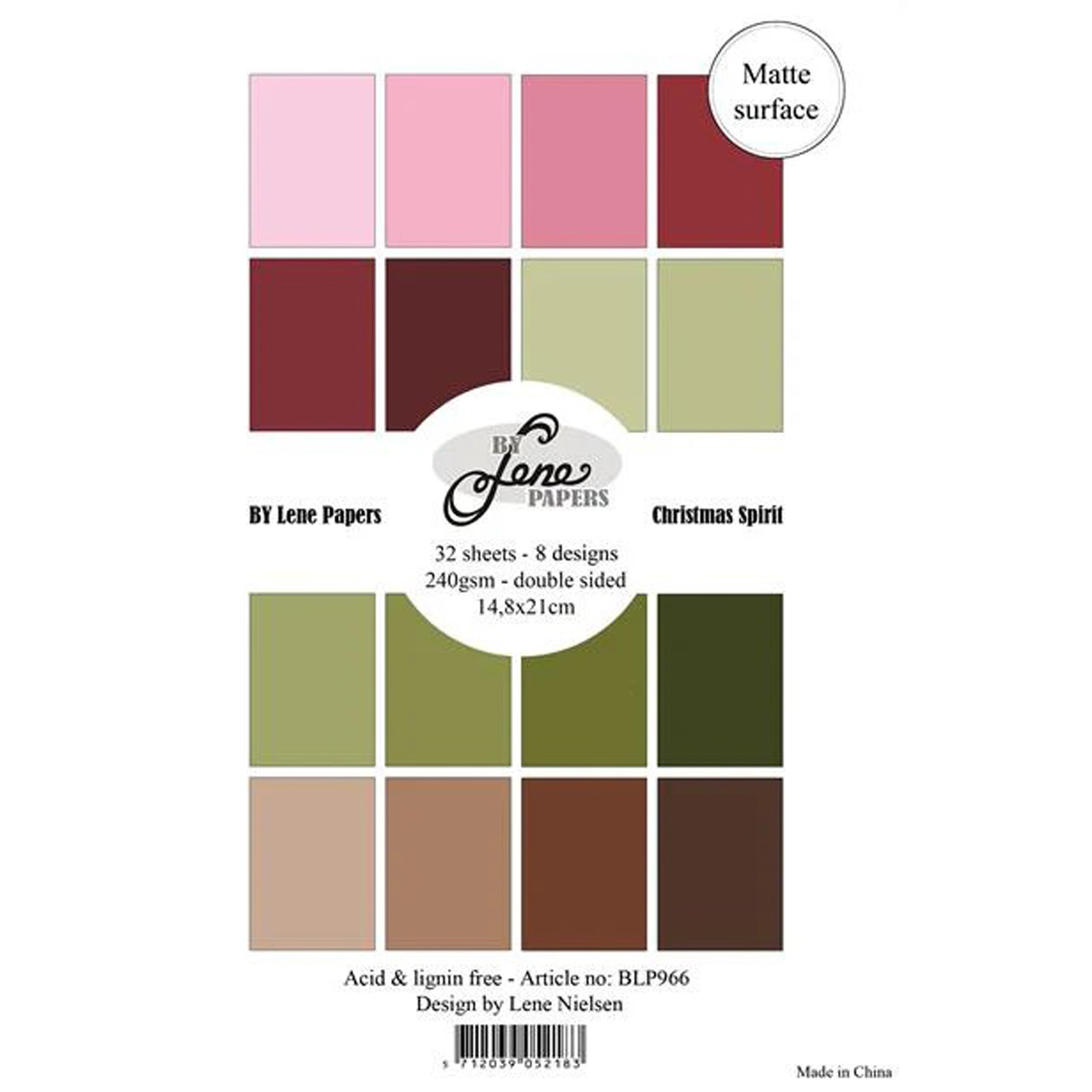 Crealive Papier Block 240 g/m2 - A5 - Christmas Spirit
Inhalt:
• Block mit insgesamt 32 Bogen
Spezifikationen:
• Grösse A5 (14.8 x 21 cm)
• 240 g/m2
• beidseitig bedruckt
• 16 Farben
• 8 Designs
• lignin- und säurefrei
Dieses Papier ist geeignet für:
• Karten
• Karten-Verzierungen
• Plotten
• Stanzen
• Prägen
• Mixed Media
• Scrapbooking
Aus diesem A5 Papier lassen sich farbenfrohe Karten erstellen, Verzierungen für Karten, Kuverts und vieles mehr.
Schneideeinstellung
Bitte teste die Schneideeinst