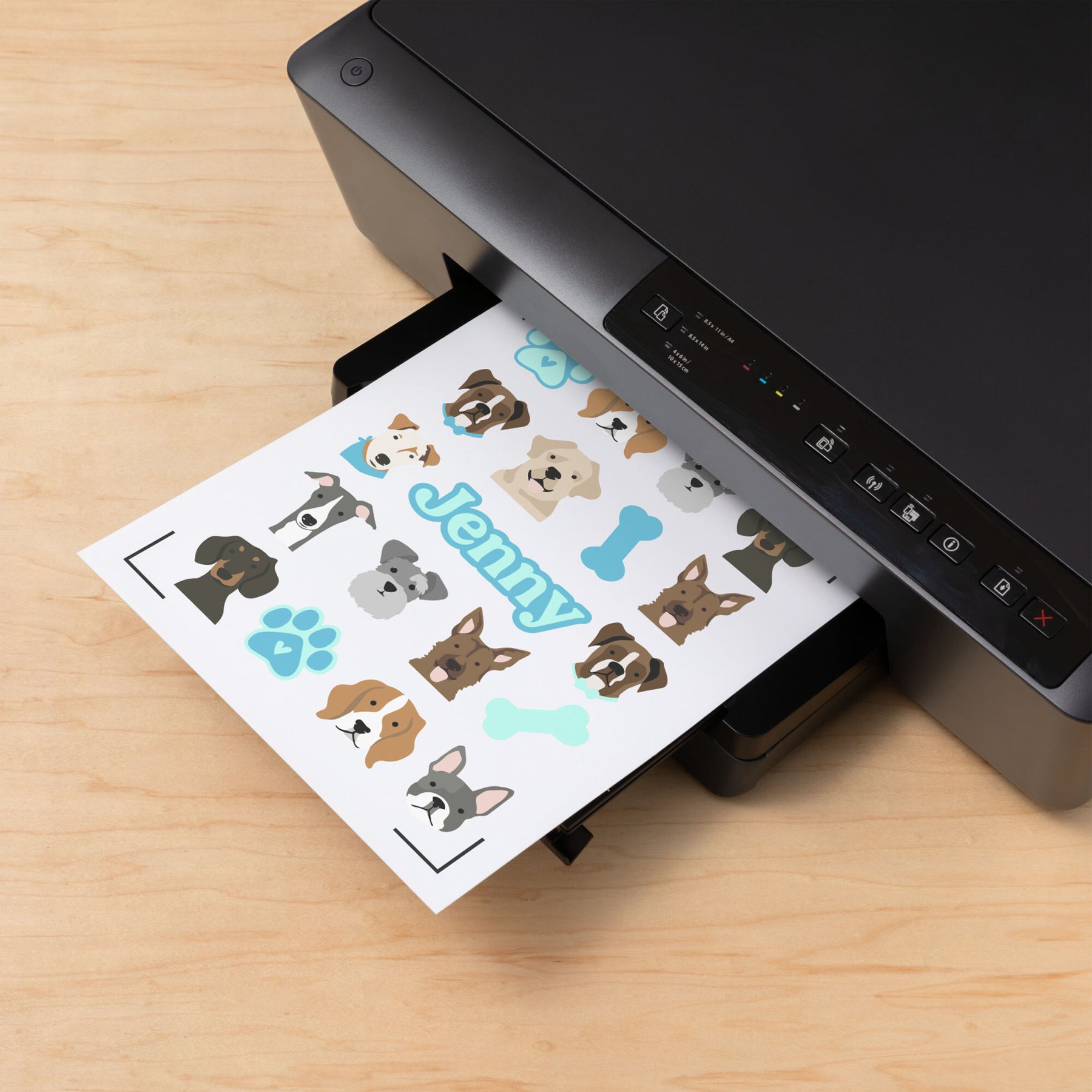 Crealive Cricut Stickerpapier bedruckbar, wasserfest - A4 / Printable Waterproof Sticker Set A4
Inhalt:
• 6 Blätter bei Weiss & Transparent
• 5 Blätter bei Weiss holografisch & Transparent holografisch
Spezifikationen:
• Stickerpapier zum Bedrucken
• wasserfest* und UV-beständig bis zu 2 Jahren
• Drucker: Inkjet / Tinenstrahldrucker
• Papierformat 21.5 cm x 27.9 cm
• Selbstklebend
• Farben: Transparent, Transparent Holografisch, Weiss oder Weiss Holografisch