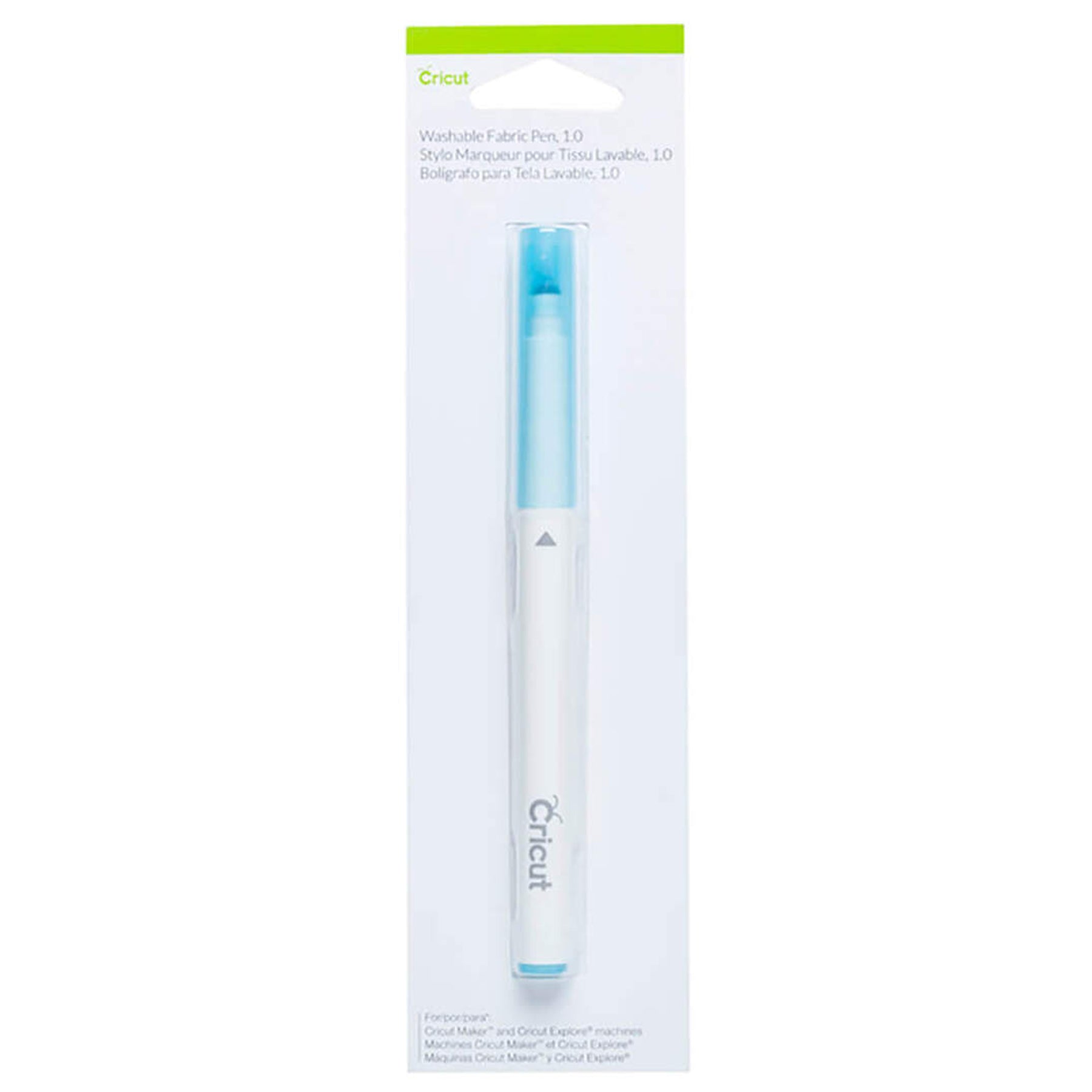 Crealive Cricut auswaschbarer Stoffmalstift / Washable Fabric Pen 1.0
Inhalt:
• 1 Cricut® Washable Fabric Pen™ Stoffmalstift
Spezifikationen:
• 1.0 mm Spitze
• auswaschbar
Kompatible Geräte:
• Cricut Explorer Maschinen, Explore 3
• Cricut Maker, Maker 3
• Venture
Mach dich mit dem auswaschbaren Stoffstift von Cricut® für eine Bastelrevolution bereit! Zeichne Schnittanleitungen für Stoffarbeiten, Bekleidung und vieles mehr in Minutenschnelle. Deine Cricut MakerTM -Maschine zeichnet präzise