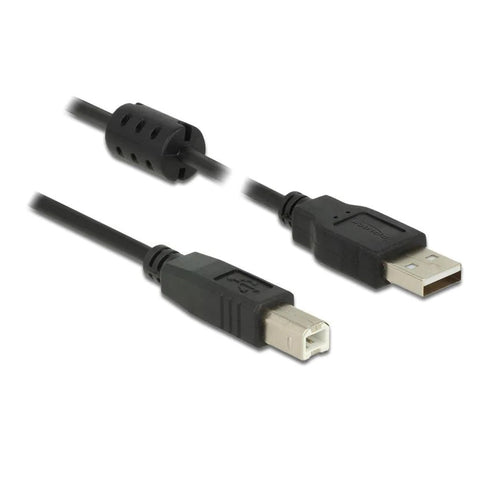 Crealive Delock USB 2.0 Anschlusskabel USB A - USB B  Schwarz Verbindungskabel für USB-Geräte wie Drucker, Scanner, externe Festplatten und Silhouette Cameo mit USB-Anschluss (Typ B).  USB 2.0 - 480 Mbps