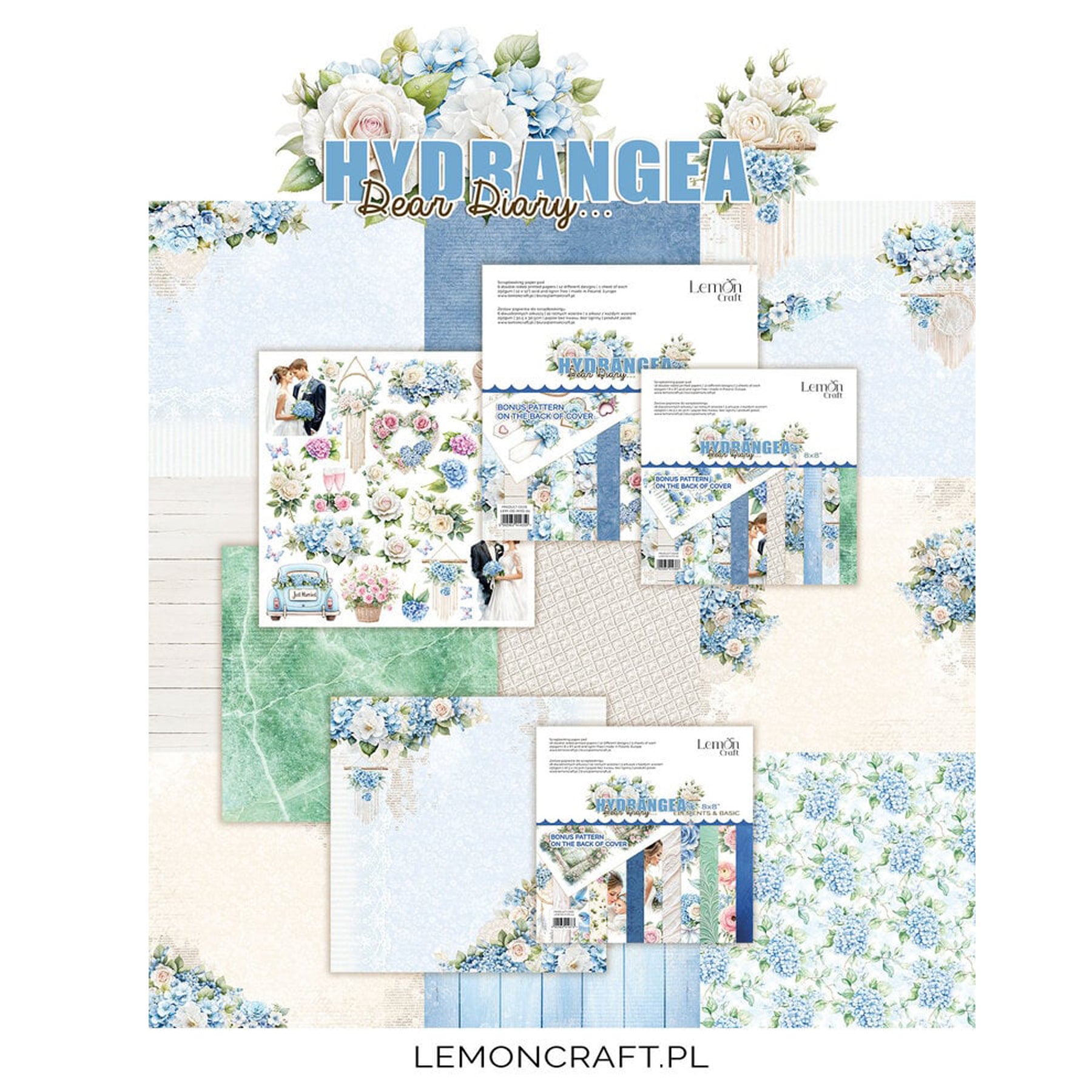Crealive Designpapier 250 g/m2 - 8’’ x 8’’ - Dear Diary Hydrangea
Inhalt:
• 18 Blatt
• 12 Designs
Spezifikationen:
• 8’’ x 8’’ (20.3 cm x 20..3 cm)
• 250 g/m2
• beidseitig bedruckt
• säure- und ligninfrei
Dieses Paper Pad ist geeignet für:
• Karten
• Boxen
• 3D-Projekte
• Geschenkboxen & Verpackungen
• Plotten
• Scrapbooking