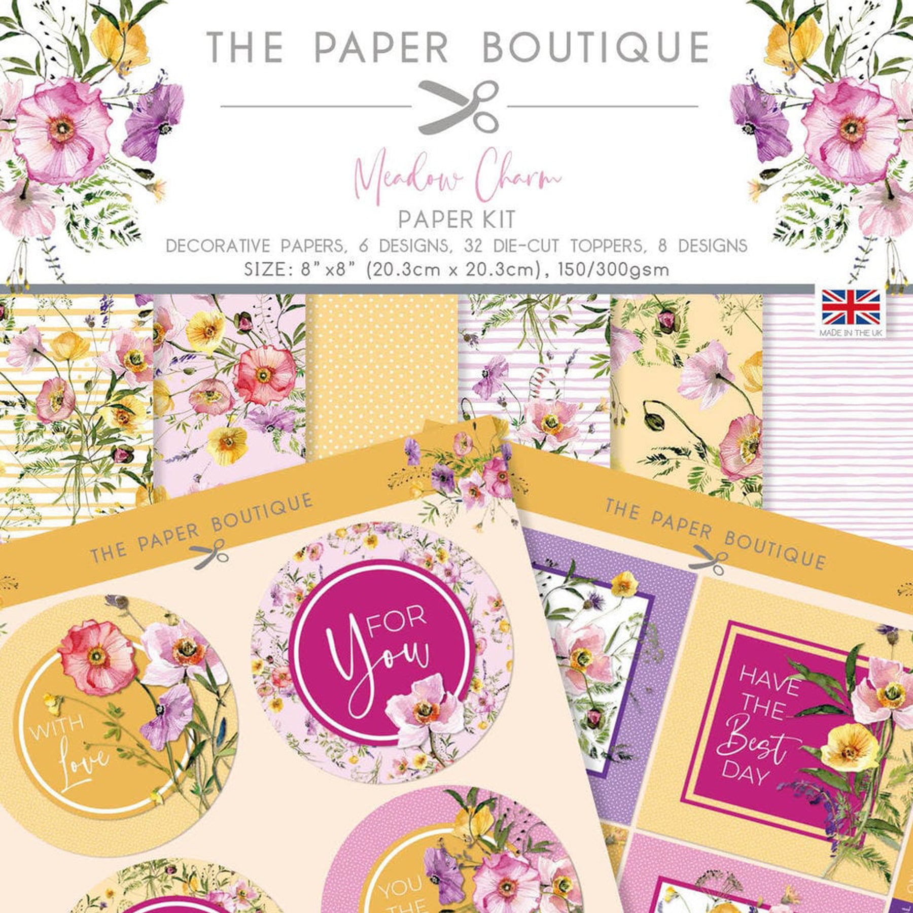 Crealive Design Papierset (Designpapier & Die Cut Toppers) - 8" x 8" - Meadow Charm
Spezifikationen:
• gemustertes Designpapier in 6 verschiedenen Designs
• 32 Die Cut Toppers (Stanzteile) in 8 verschiedenen Designs
• Grösse: 8’’ x 8’’ (20.3 cm x 20.3 cm)
• Designpapier: 150 g/m2
• Die Cut Toppers: 300 g/m2
• Marke: The Paper Boutique
Dieses Designpapier / Stanzteile (Die Cut) ist geeignet für:
• Briefe
• Verzierungen von Karten, Geschenkboxen & Verpackungen
• Scrapbooking
• Mixed Media
• Journaling
