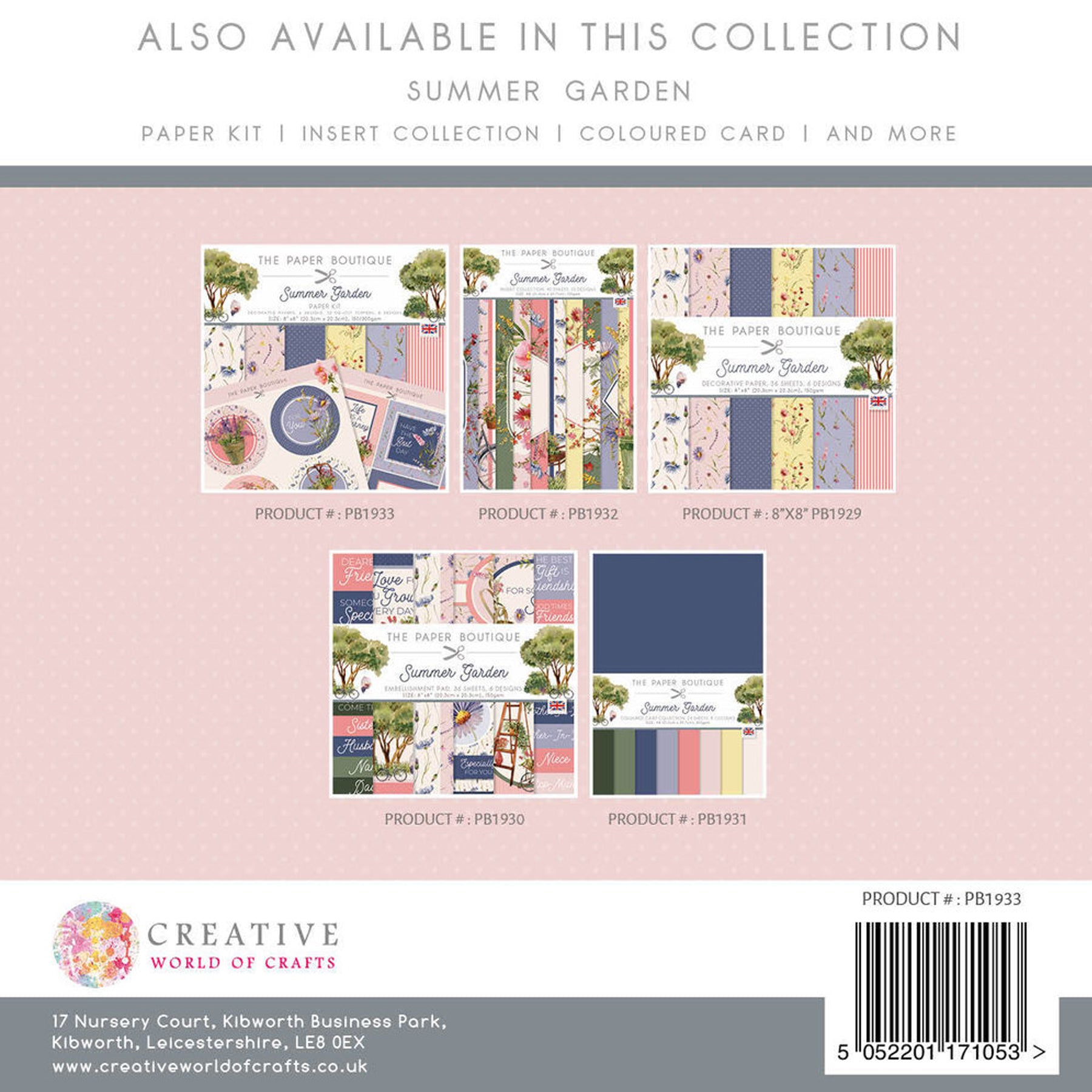 Crealive Design Papierset (Designpapier & Die Cut Toppers) - 8" x 8" - Summer Garden
Spezifikationen:
• 36 gemusterte Designpapiere in 6 verschiedenen Designs
• 32 Die Cut Toppers (Stanzteile) in 8 verschiedenen Designs
• Grösse: 8’’ x 8’’ (20.3 cm x 20.3 cm)
• Designpapier: 150 g/m2
• Die Cut Toppers: 300 g/m2
• Marke: The Paper Boutique
Dieses Designpapier / Stanzteile (Die Cut) ist geeignet für:
• Briefe
• Verzierungen von Karten, Geschenkboxen & Verpackungen
• Scrapbooking
• Mixed Media
• Journaling