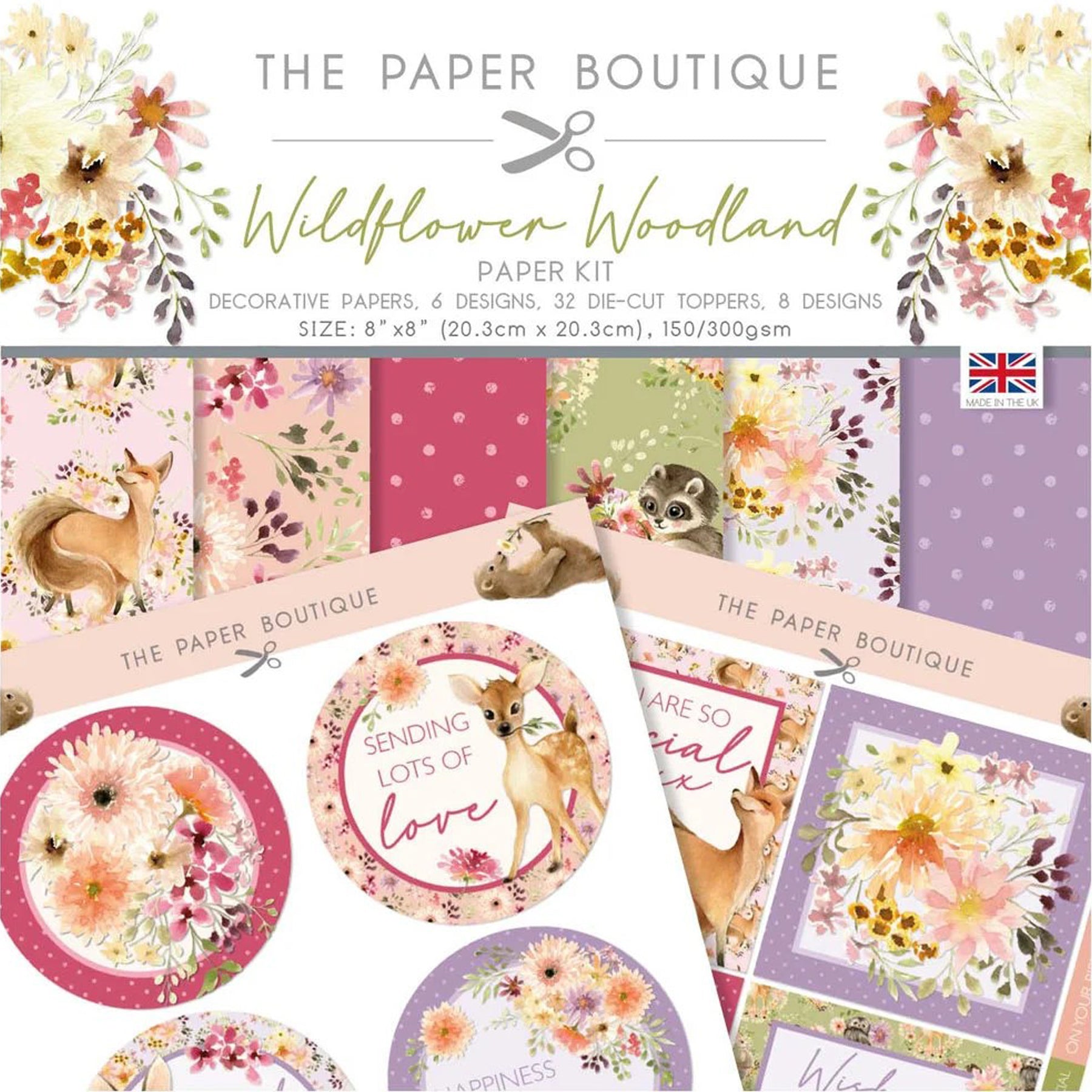 Crealive Design Papierset (Designpapier & Die Cut Toppers) - 8" x 8" - Wildflower Woodland
Spezifikationen:
• 36 gemusterte Designpapiere in 6 verschiedenen Designs
• 32 Die Cut Toppers (Stanzteile) in 8 verschiedenen Designs
• Grösse: 8’’ x 8’’ (20.3 cm x 20.3 cm)
• Designpapier: 150 g/m2
• Die Cut Toppers: 300 g/m2
• Marke: The Paper Boutique
Dieses Designpapier / Stanzteile (Die Cut) ist geeignet für:
• Briefe
• Verzierungen von Karten, Geschenkboxen & Verpackungen
• Scrapbooking
• Mixed Media
• Jour