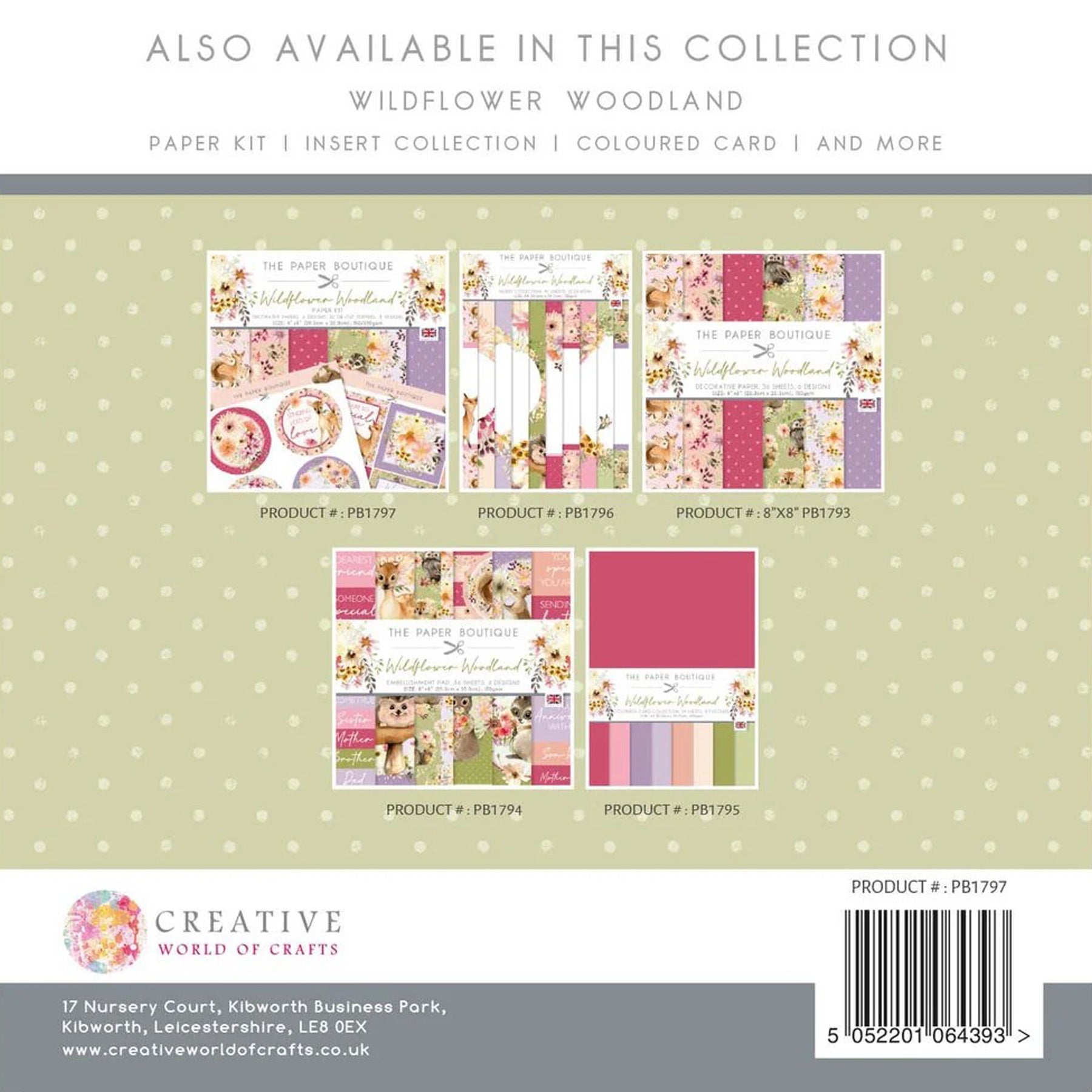 Crealive Design Papierset (Designpapier & Die Cut Toppers) - 8" x 8" - Wildflower Woodland
Spezifikationen:
• 36 gemusterte Designpapiere in 6 verschiedenen Designs
• 32 Die Cut Toppers (Stanzteile) in 8 verschiedenen Designs
• Grösse: 8’’ x 8’’ (20.3 cm x 20.3 cm)
• Designpapier: 150 g/m2
• Die Cut Toppers: 300 g/m2
• Marke: The Paper Boutique
Dieses Designpapier / Stanzteile (Die Cut) ist geeignet für:
• Briefe
• Verzierungen von Karten, Geschenkboxen & Verpackungen
• Scrapbooking
• Mixed Media
• Jour
