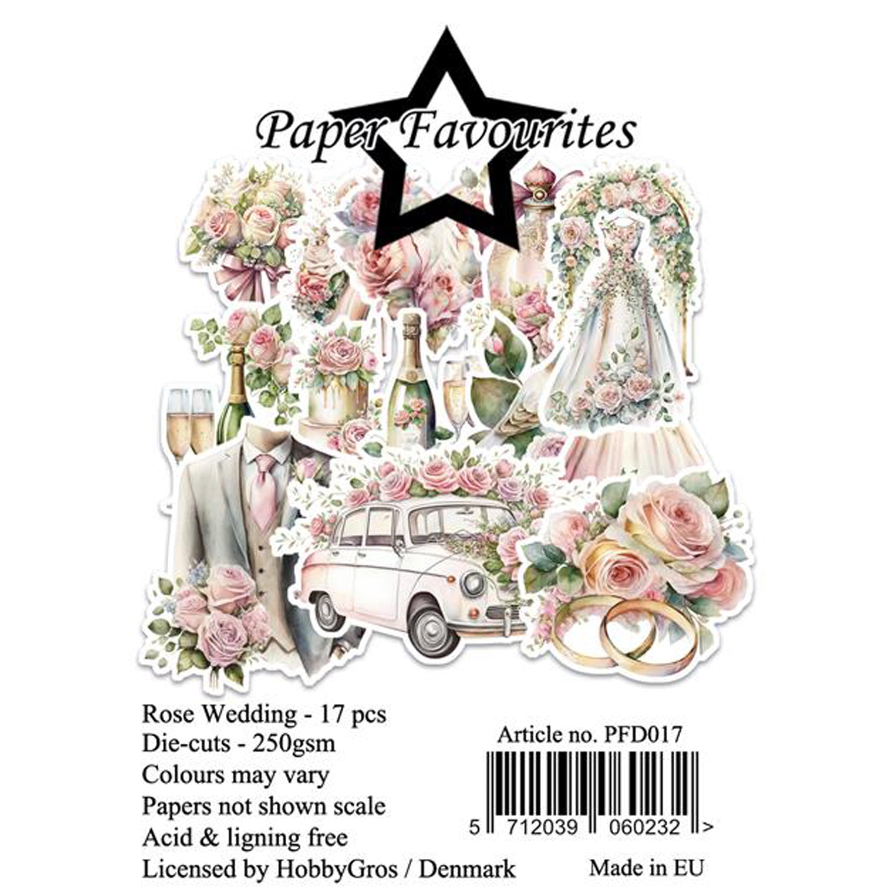 Crealive Die-Cuts - Rose Wedding
Die-Cuts sind bereits ausgestanzte Papier-Elemente. Du musst sie nicht mehr selbst ausschneiden, sondern kannst sie einfach aus dem Bogen lösen.
Spezifikationen:
• 17 Die-Cuts / ausgestanzte Papier-Elemente
• Papiergewicht: 250 g/m2
• lignin- und säurefrei
• Thema: Rose Wedding
Die Die-Cut Papier-Elemente sind geeignet für:
• Verzierungen von Karten, Boxen, Geschenk-Verpackungen, Geschenktaschen, etc.
• Scrapbooking
• Mixed-Media
• Journaling
• DIY Deko
Diese Die-Cut