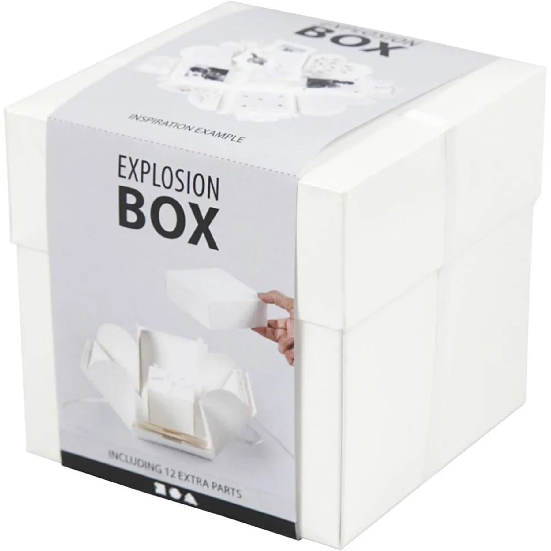 Crealive Geschenkbox 12 x 12 x 12 cm - Weiss
Spezifikationen:
• Länge: 120 mm
• Breite: 120 mm
• Höhe: 120 mm
• Farbe: Weiss
Diese Explosionsbox / Überraschungsbox kannst du ganz nach deinem Geschmack und passend zur beschenkten Person gestalten. Es sind 12 Taschen und 12 lose Deko-Objekte in 8 Varianten im Set und ein Satinband in der Mitte. Du kannst sie mit Motiven verzieren, bemalen oder Deko selber herstellen aus deinem Bastelmaterial-Fundus. Erwecke die Magie der Überraschung mit dieser Explosionsbo