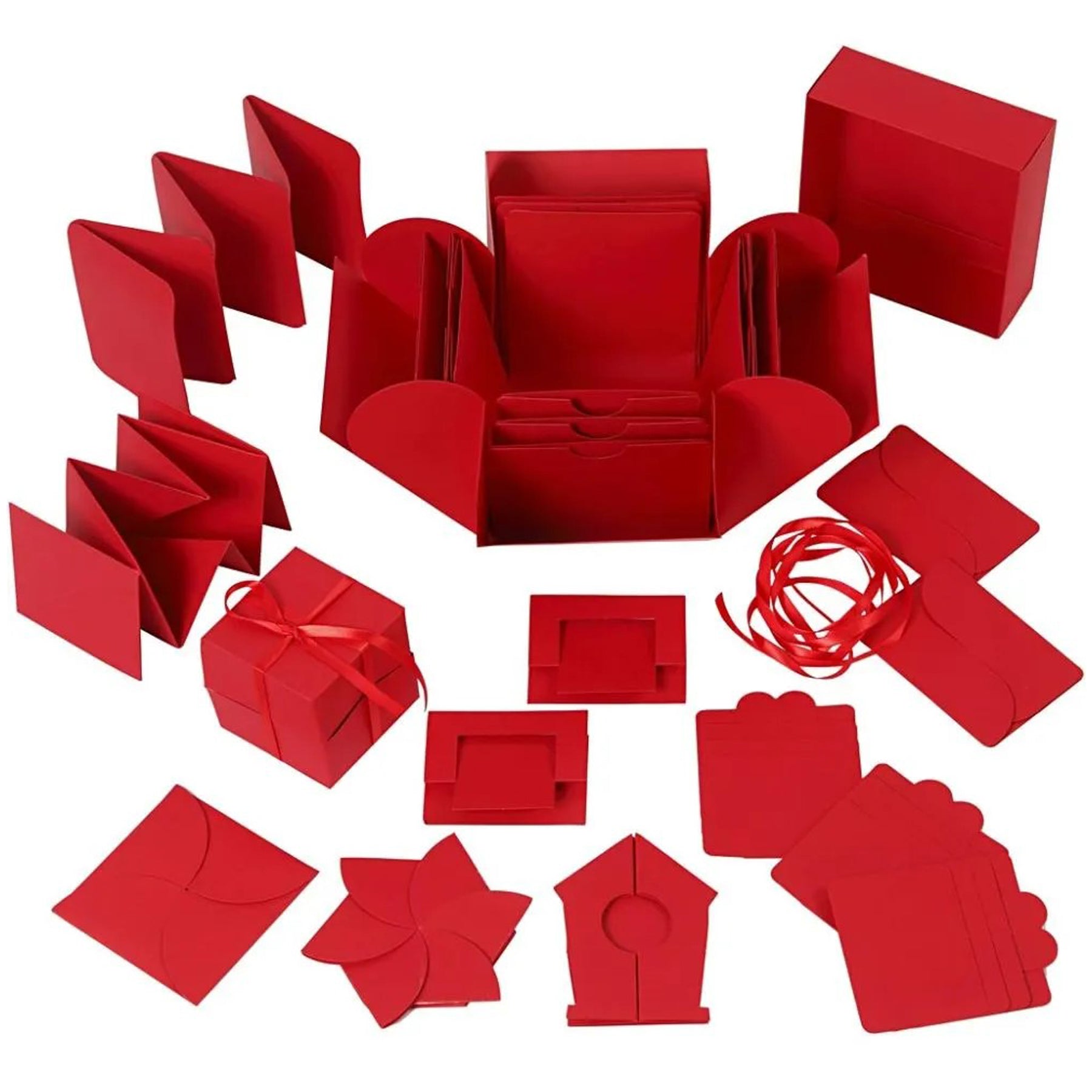 Crealive Geschenkbox 12 x 12 x 12 cm - Rot
Spezifikationen:
• Länge: 120 mm
• Breite: 120 mm
• Höhe: 120 mm
• Farbe: Rot
Diese Explosionsbox / Überraschungsbox kannst du ganz nach deinem Geschmack und passend zur beschenkten Person gestalten. Es sind 12 Taschen und 12 lose Deko-Objekte in 8 Varianten im Set und ein Satinband in der Mitte. Du kannst sie mit Motiven verzieren, bemalen oder Deko selber herstellen aus deinem Bastelmaterial-Fundus. Erwecke die Magie der Überraschung mit dieser Explosionsbox.