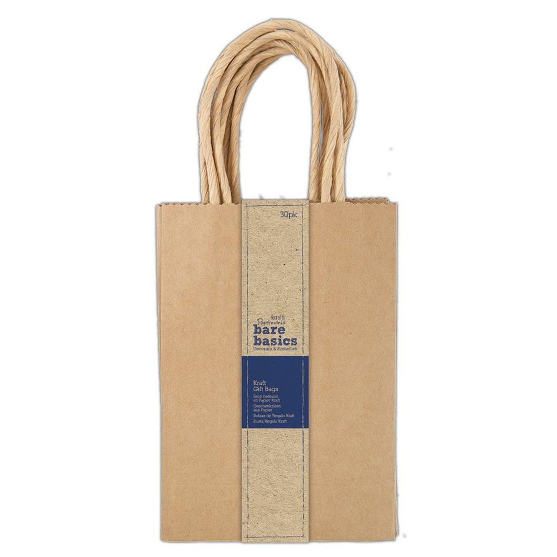 Crealive Geschenktasche - Kraft Braun - 30 Stück
Inhalt:
• 30 Geschenktaschen
Spezifikationen:
• Grösse: 12 x 6 x 18 cm
• Material: Papier
• Farbe: Kraft Braun
• Marke: Papermania
In dieser Geschenktasche kannst Du kleine Geschenke oder Gegenstände verschenken. Die doppelt gedrehten Papierkordeln sind ebenfalls gefärbt.
Du kannst die Kraft Papiertragetasche auch noch bemalen, bestempeln, mit selbstklebender Folie oder Papier versehen oder mit Aufkleber verzieren, um sie noch persönlicher oder individ
