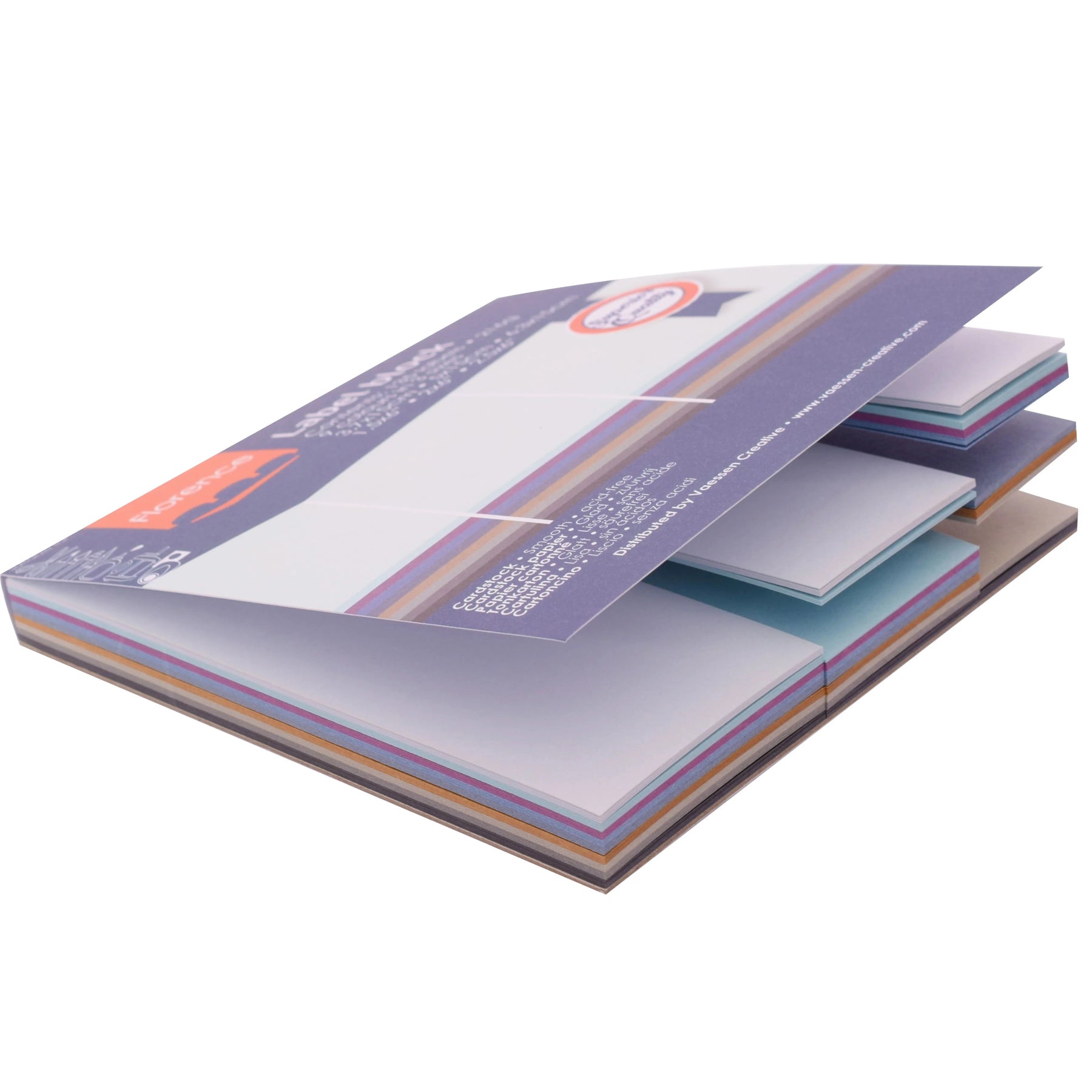 Crealive Label Block - Neutral
Spezifikationen:
• 135 Etiketten
• 216 g/m2
• 9 Farben
• Grössen: 3.7 x 15 cm, 5 x 15 cm und 6.3 x 15 cm
• beidseitig farbig (voll durchgefärbt)
• beschreibbar
• säurefrei
• glatt mit leicht rauer Oberfläche
Diese Labels sind geeignet für:
• Etiketten
• Karten-Verzierungen
• Plotten
• Stanzen
• Prägen
• Scrapbooking
• Journaling
• Mixed Media
Dieser Label Block besteht aus stabilem Papier, das eine ideale Grundlage für Etiketten mit Handlettering, Zeichnen, Skizzieren und