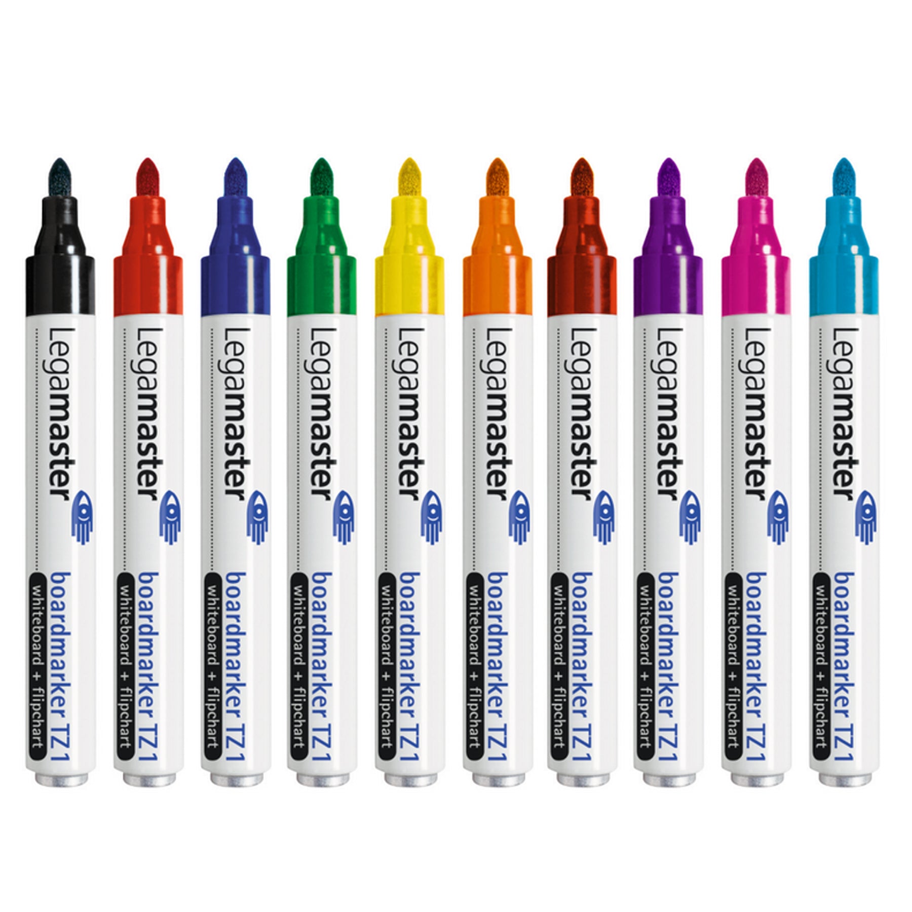 Crealive Legamaster Whiteboard-Marker - 10 Stück
Inhalt:
• 10 Legamaster Whiteboard-Marker
Spezifikationen:
• Runde Spitze
• Strichbreite: 1.5 - 3 mm
• Farben: Schwarz, Rot, Blau, Grün, Gelb, Orange, Rot, Violett, Pink & Hellblau
• trocken und leicht abwischbar auf deinem Whiteboard oder Flipchart
• schnell trocknend
• lichtbeständige Pigmenttine
• ohne Butylacetat
• Kappe kann auf Stiftende aufbewahrt werden