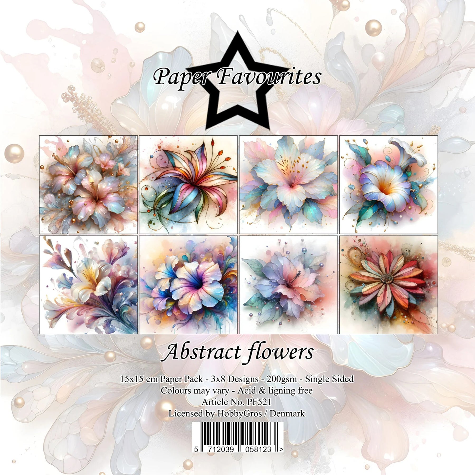 Crealive Paper Pad 200 g/m2 - 15 cm x 15 cm - Abstract Flowers
Inhalt:
• 24 Bogen
• 8 Designs
Spezifikationen:
• 15 cm x 15 cm
• 200 g/m2
• einseitig bedruckt
• säure- und ligninfrei
Dieses Paper Pad ist geeignet für:
• Karten
• Karten-Verzierungen
• Plotten
• Stanzen
• Prägen
• Scrapbooking
Dieses einseitig bedruckte Designpapier mit abstrakten, farbenfrohen, floralen Mustern in zarten bis knalligen Farbtönen und Gold-Effekten ist eine wundbare Basis für kreative, spezielle, individuelle Karten, Pl