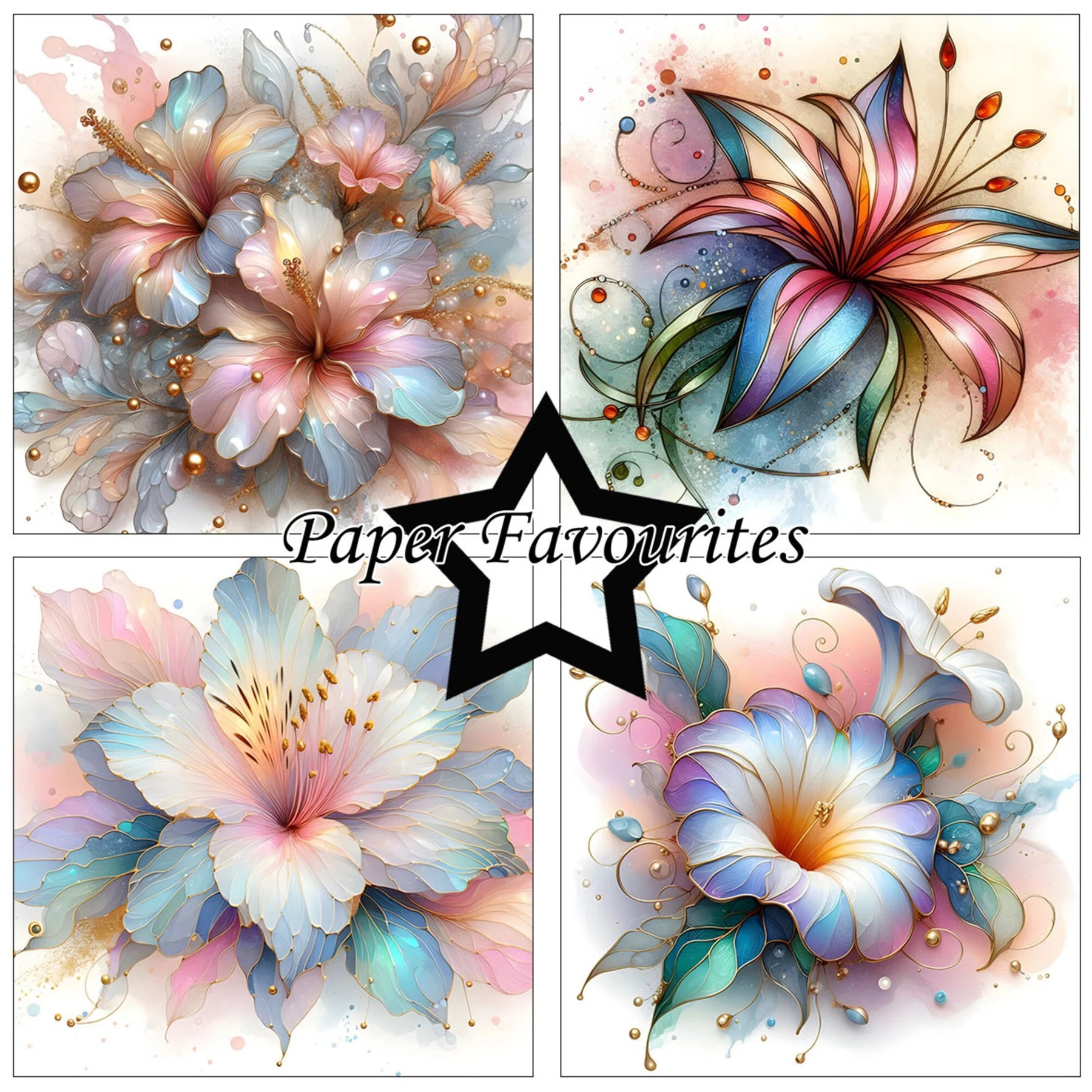 Crealive Paper Pad 200 g/m2 - 15 cm x 15 cm - Abstract Flowers
Inhalt:
• 24 Bogen
• 8 Designs
Spezifikationen:
• 15 cm x 15 cm
• 200 g/m2
• einseitig bedruckt
• säure- und ligninfrei
Dieses Paper Pad ist geeignet für:
• Karten
• Karten-Verzierungen
• Plotten
• Stanzen
• Prägen
• Scrapbooking
Dieses einseitig bedruckte Designpapier mit abstrakten, farbenfrohen, floralen Mustern in zarten bis knalligen Farbtönen und Gold-Effekten ist eine wundbare Basis für kreative, spezielle, individuelle Karten, Pl