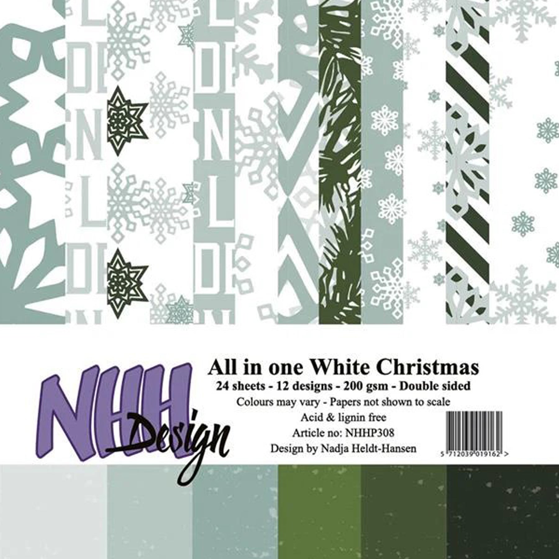 Paper Pad 200 g/m2 - 15 cm x 15 cm - All-in-One White Christmas
Inhalt:
• 24 Blatt
• 12 Designs
Spezifikationen:
• 15 cm x 15 cm
• 200 g/m2
• beidseitig bedruckt
• säure- und ligninfrei
Dieses Paper Pad ist geeignet für:
• Karten
• Boxen
• 3D-Projekte
• Geschenkboxen & Verpackungen
• Plotten
• Scrapbooking