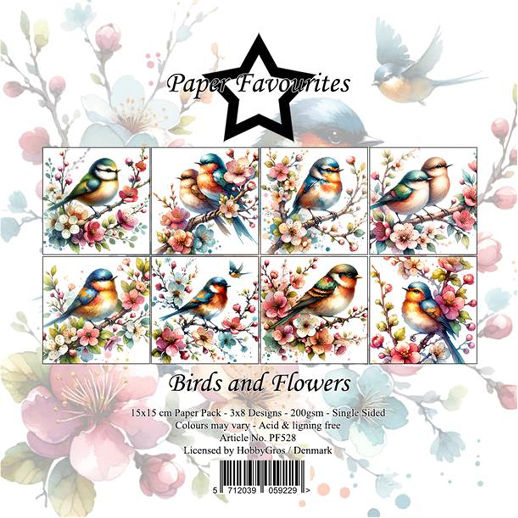 Crealive Paper Pad 200 g/m2 - 15 cm x 15 cm - Birds and Flowers
Inhalt:
• 24 Bogen
• 8 Designs
Spezifikationen:
• 15 cm x 15 cm
• 200 g/m2
• einseitig bedruckt
• säure- und ligninfrei
Dieses Paper Pad ist geeignet für:
• Karten
• Karten-Verzierungen
• Plotten
• Stanzen
• Prägen
• Scrapbooking
Dieses einseitig bedruckte Designpapier mit verträumten Vogel-Designs ist eine wunderbare Basis für kreative, spezielle, individuelle Karten, Plotts, Verzierungen von Geschenktaschen, Schachteln, Karten, Gesche