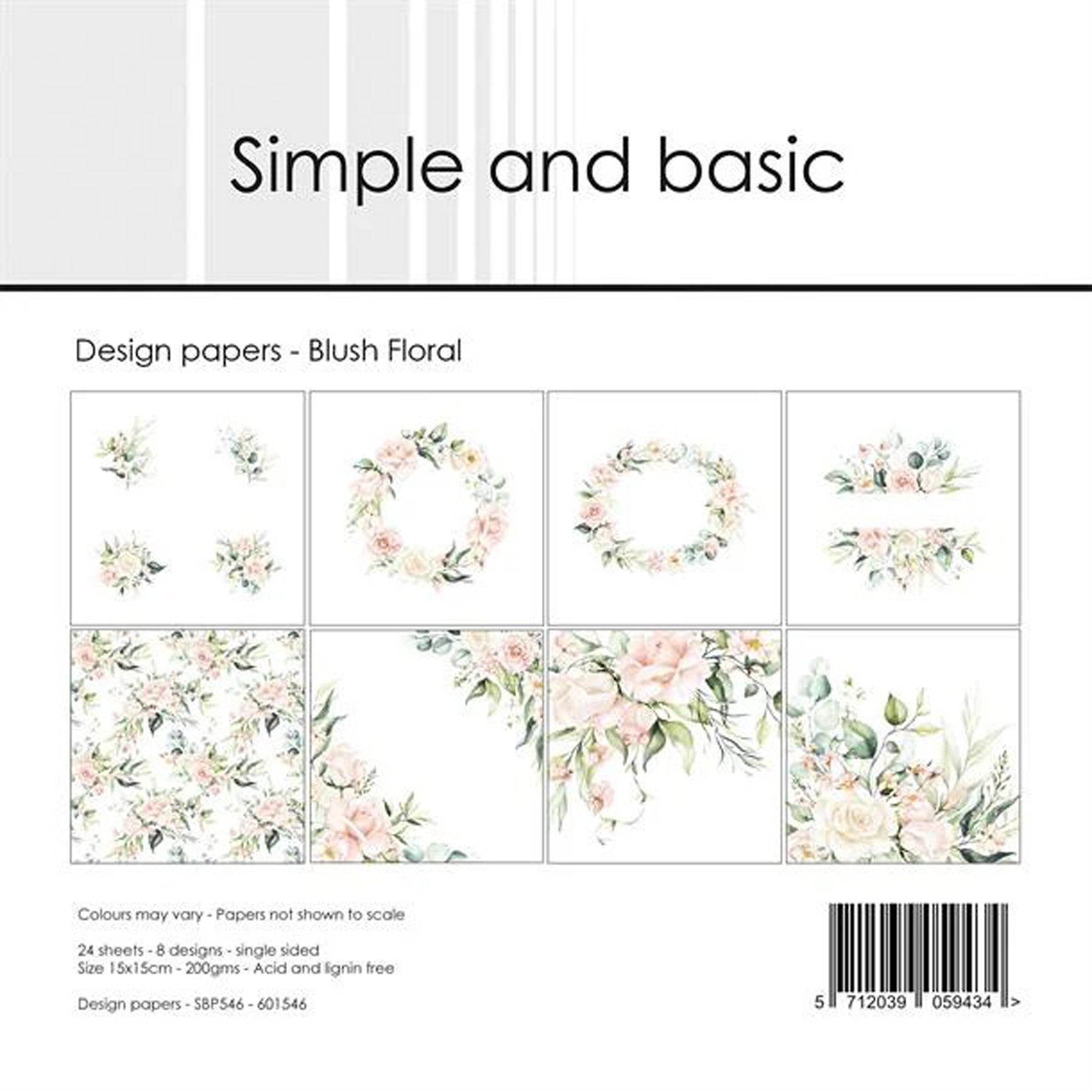 Crealive Paper Pad 200 g/m2 - 15 cm x 15 cm - Blush Floral
Inhalt:
• 24 Blatt
• 8 Designs
Spezifikationen:
• 15 cm x 15 cm
• 200 g/m2
• einseitig bedruckt
• säure- und ligninfrei
Dieses Paper Pad ist geeignet für:
• Karten
• Karten-Verzierungen
• kleine Geschenkboxen & Verpackungen
• Plotten
• Stanzen
• Prägen
• Scrapbooking
• Journaling
• Mixed Media
Dieses einseitig bedruckte Designpapier im floralen Look mit romantischen Blumenranken, ist eine wunderschöne Basis für kreative, spezielle, individuell