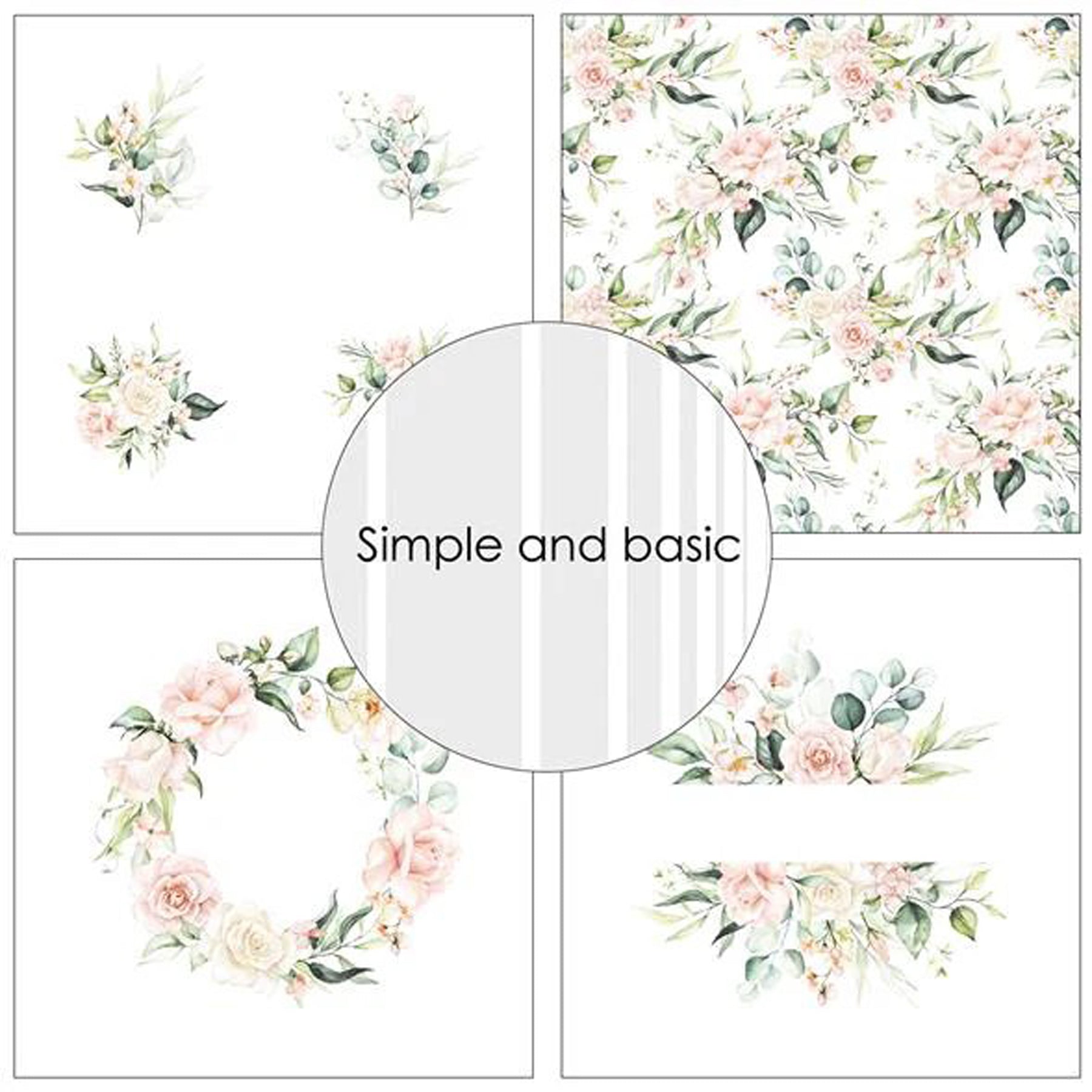 Crealive Paper Pad 200 g/m2 - 15 cm x 15 cm - Blush Floral
Inhalt:
• 24 Blatt
• 8 Designs
Spezifikationen:
• 15 cm x 15 cm
• 200 g/m2
• einseitig bedruckt
• säure- und ligninfrei
Dieses Paper Pad ist geeignet für:
• Karten
• Karten-Verzierungen
• kleine Geschenkboxen & Verpackungen
• Plotten
• Stanzen
• Prägen
• Scrapbooking
• Journaling
• Mixed Media
Dieses einseitig bedruckte Designpapier im floralen Look mit romantischen Blumenranken, ist eine wunderschöne Basis für kreative, spezielle, individuell