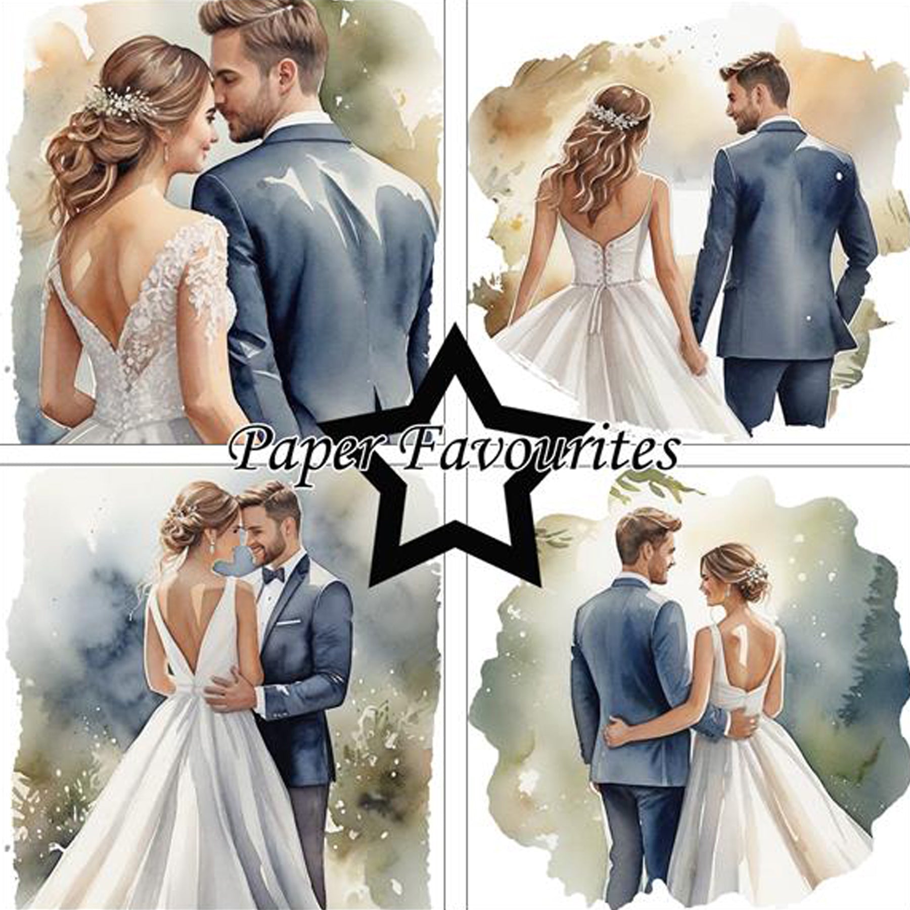 Crealive Paper Pad 200 g/m2 - 15 cm x 15 cm - Bride & Groom
Inhalt:
• 24 Bogen
• 8 Designs
Spezifikationen:
• 15 cm x 15 cm
• 200 g/m2
• einseitig bedruckt
• säure- und ligninfrei
Dieses Paper Pad ist geeignet für:
• Karten
• Karten-Verzierungen
• kleine Geschenkboxen & Verpackungen
• Plotten
• Stanzen
• Prägen
• Scrapbooking
• Journaling
• Mixed Media
Dieses einseitig bedruckte Designpapier mit romantischen Hochzeitspaar-Motiven ist eine zauberhafte Basis für kreative, spezielle, individuelle Karte