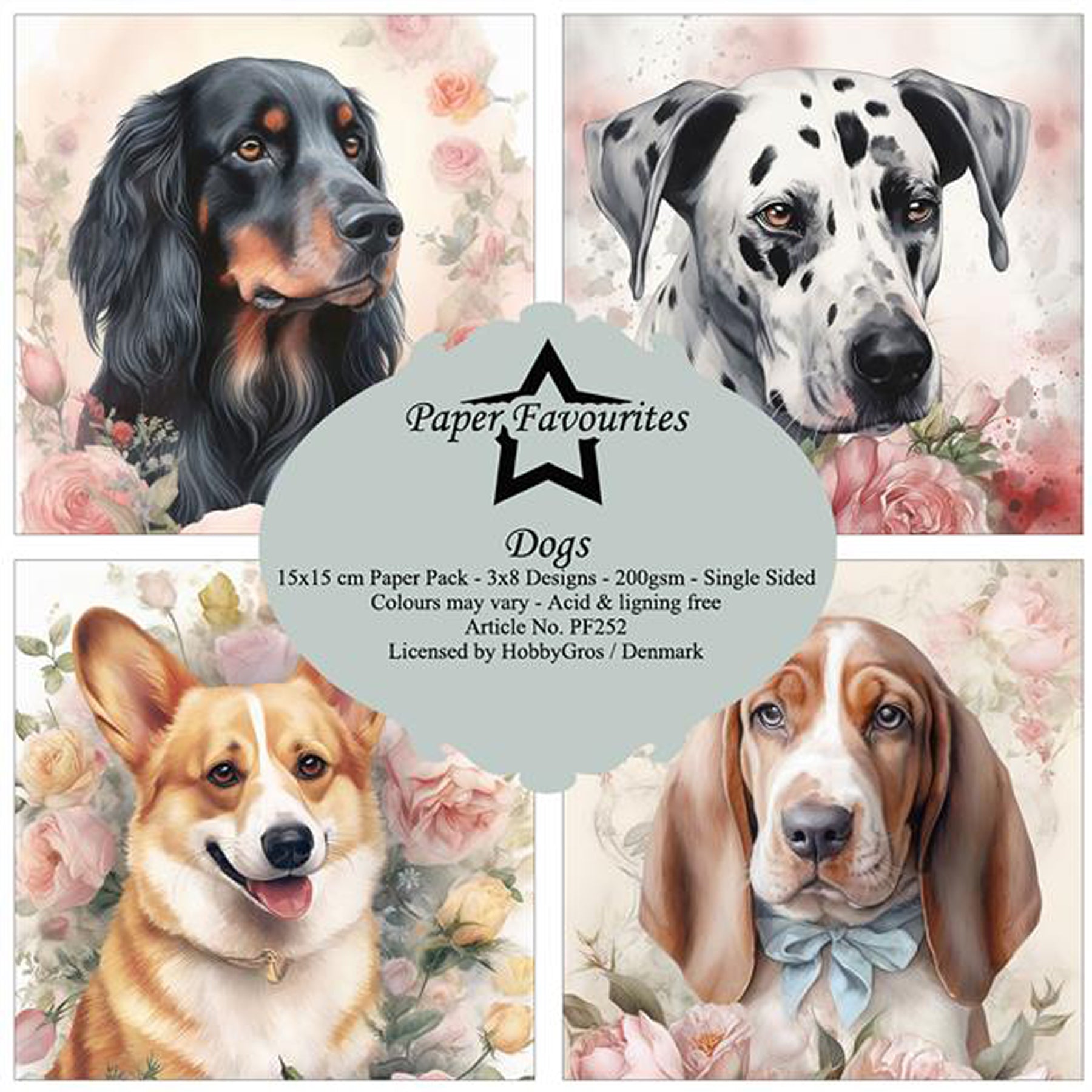 Crealive Paper Pad 200 g/m2 - 6’’ x 6’’ - Dogs
Inhalt:
• 24 Bogen
• 8 Designs
Spezifikationen:
• 6’’ x 6’’ (15 cm x 15 cm)
• 200 g/m2
• einseitig bedruckt
• säure- und ligninfrei
Dieses Paper Pad ist geeignet für:
• Karten
• Karten-Verzierungen
• Plotten
• Stanzen
• Prägen
• Scrapbooking
• Plotten
Dieses einseitig bedruckte Designpapier ist eine wunderbare Basis für kreative, spezielle, individuelle Karten, Plotts, Verzierungen von Geschenktaschen, Schachteln, Karten, Geschenkboxen, Scrapbooking und