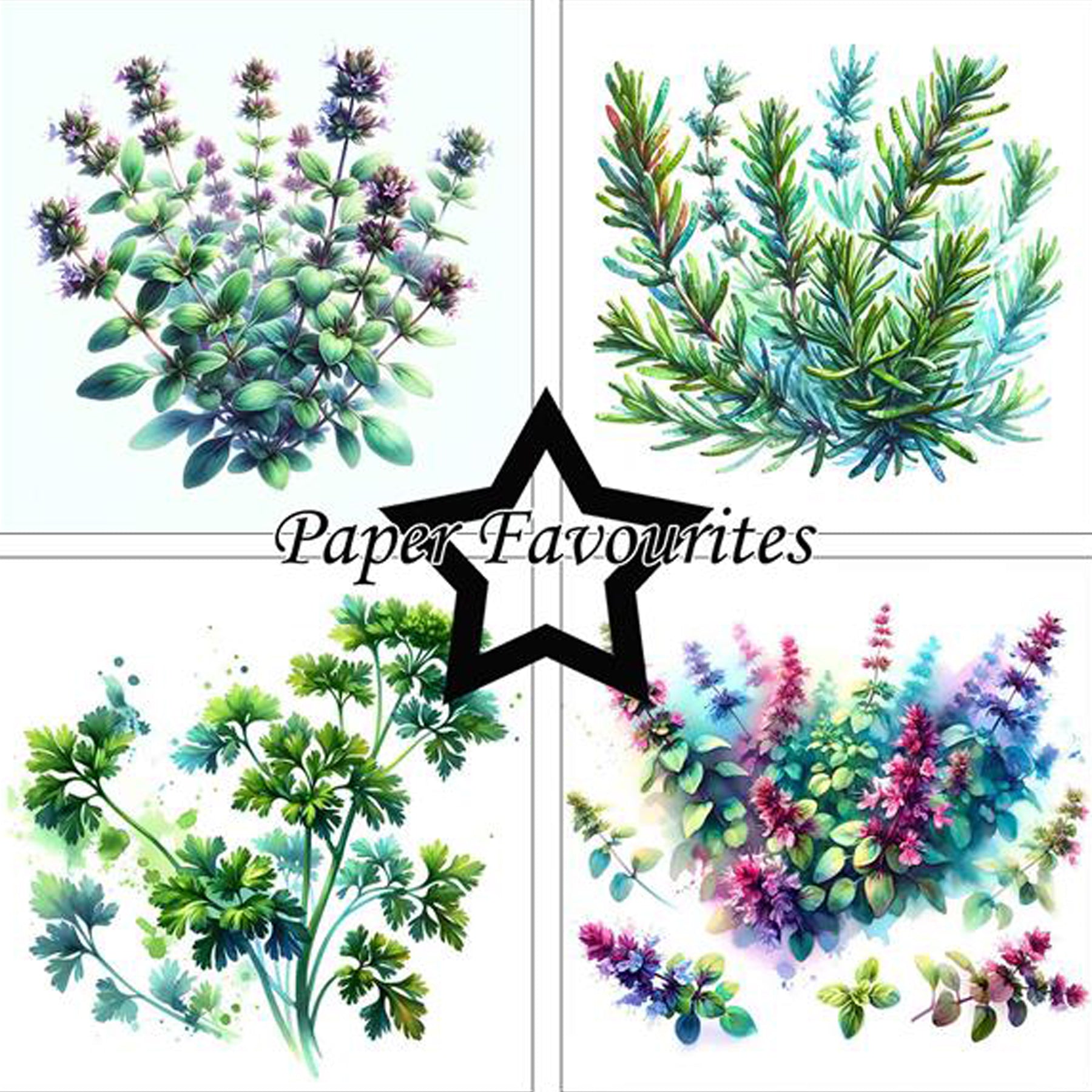 Crealive Paper Pad 200 g/m2 - 15 cm x 15 cm - Herbs 2
Inhalt:
• 24 Bogen
• 8 Designs
Spezifikationen:
• 15 cm x 15 cm
• 200 g/m2
• einseitig bedruckt
• säure- und ligninfrei
Dieses Paper Pad ist geeignet für:
• Karten
• Karten-Verzierungen
• kleine Geschenkboxen & Verpackungen
• Plotten
• Stanzen
• Prägen
• Scrapbooking
• Journaling
• Mixed Media
Dieses einseitig bedruckte Designpapier mit Kräuter-Garten-Motiven ist eine tolle Basis für kreative, spezielle, individuelle Karten, Plotts, Verzierungen