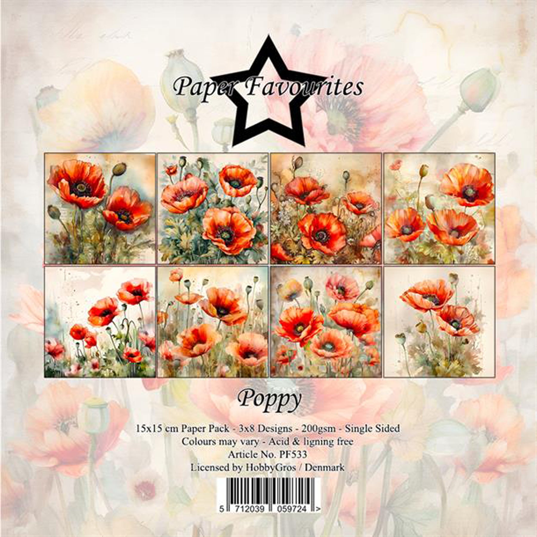 Crealive Paper Pad 200 g/m2 - 15 cm x 15 cm - Poppy
Inhalt:
• 24 Bogen
• 8 Designs
Spezifikationen:
• 15 cm x 15 cm
• 200 g/m2
• einseitig bedruckt
• säure- und ligninfrei
Dieses Paper Pad ist geeignet für:
• Karten
• Karten-Verzierungen
• kleine Geschenkboxen & Verpackungen
• Plotten
• Stanzen
• Prägen
• Scrapbooking
• Journaling
• Mixed Media
Dieses einseitig bedruckte Designpapier im blumigen Mohn-Look, ist eine wunderbare Basis für kreative, spezielle, individuelle Karten, Plotts, Verzierungen v
