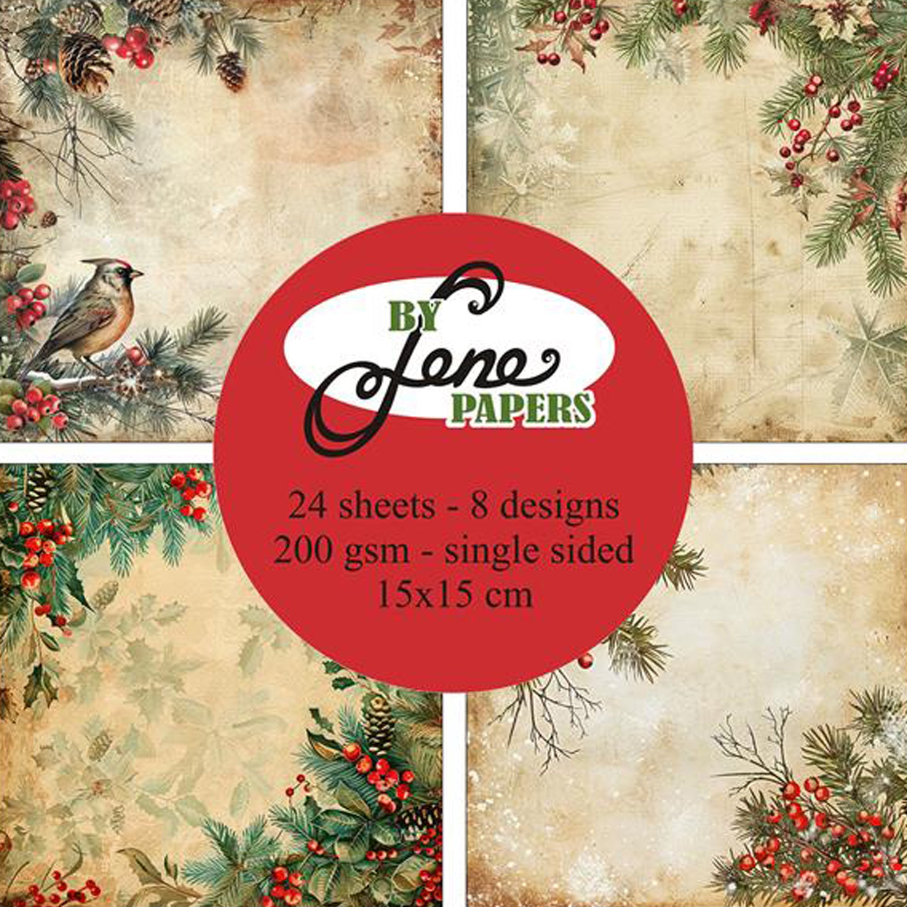 Crealive Paper Pad 200 g/m2 - 15 cm x 15 cm - Soft Christmas
Inhalt:
• 24 Blatt
• 8 Designs
Spezifikationen:
• 15 cm x 15 cm
• 200 g/m2
• einseitig bedruckt
• säure- und ligninfrei
Dieses Paper Pad ist geeignet für:
• Karten
• Boxen
• 3D-Projekte
• kleine Geschenkboxen & Verpackungen
• Plotten
• Scrapbooking