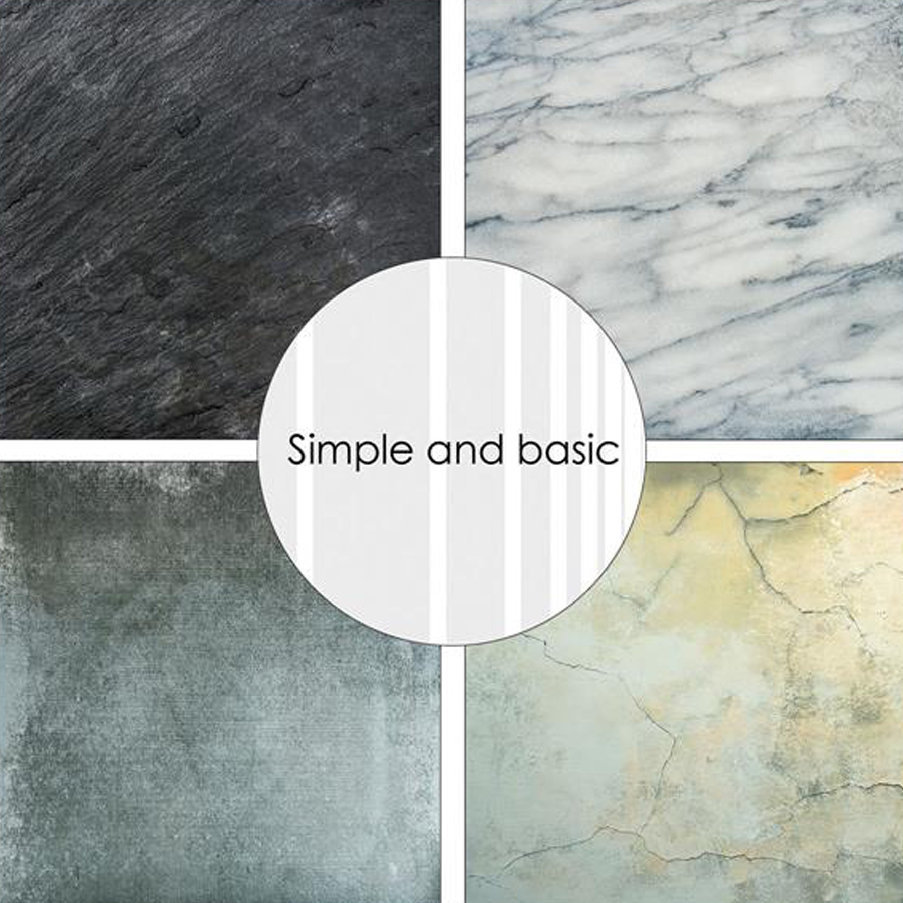 Paper Pad 200 g/m2 - 15 cm x 15 cm - Stones & Texture
Inhalt:
• 24 Blatt
• 8 Designs
Spezifikationen:
• 15 cm x 15 cm
• 200 g/m2
• einseitig bedruckt
• säure- und ligninfrei
Dieses Paper Pad ist geeignet für:
• Karten
• Boxen
• 3D-Projekte
• kleine Geschenkboxen & Verpackungen
• Plotten
• Scrapbooking