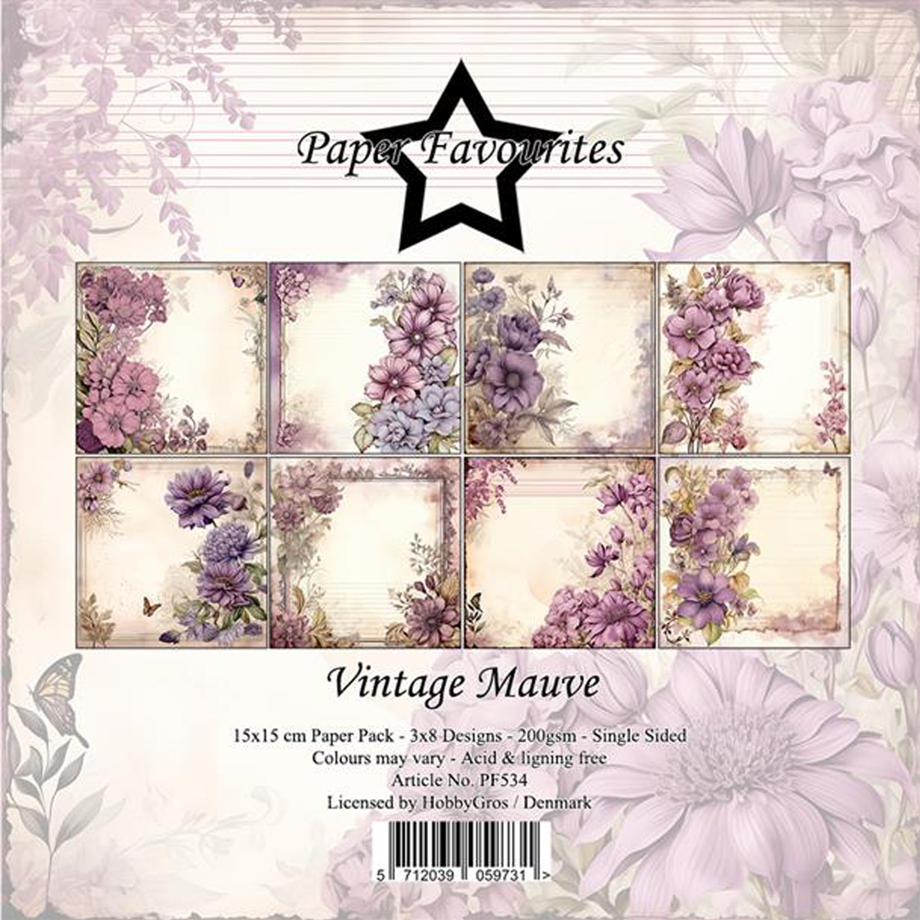Crealive Paper Pad 200 g/m2 - 15 cm x 15 cm - Vintage Mauve
Inhalt:
• 24 Bogen
• 8 Designs
Spezifikationen:
• 15 cm x 15 cm
• 200 g/m2
• einseitig bedruckt
• säure- und ligninfrei
Dieses Paper Pad ist geeignet für:
• Karten
• Karten-Verzierungen
• Plotten
• Stanzen
• Prägen
• Scrapbooking
Dieses einseitig bedruckte Designpapier im blumigen Vintage-Look, ist eine wunderbare Basis für kreative, spezielle, individuelle Karten, Plotts, Verzierungen von Geschenktaschen, Schachteln, Karten, Geschenkboxen,