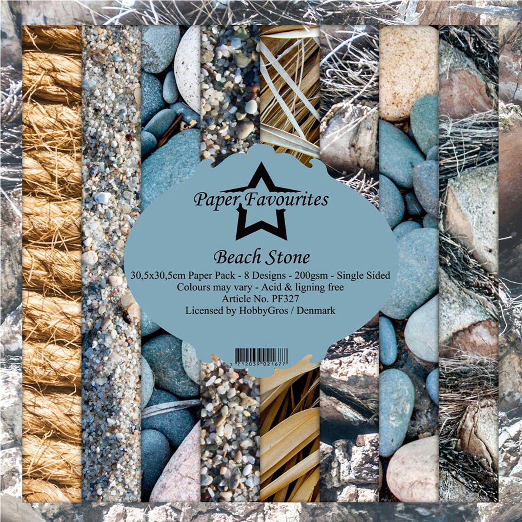 Crealive Paper Pad 200 g/m2 - 12’’ x 12’’ - Beach Stone Inhalt: 8 Blatt 8 Designs Spezifikationen: 12’’ x 12’’ (30.5 cm x 30.5 cm) 200 g/m2 einseitig bedruckt säure- und ligninfrei Dieses Paper Pad ist geeignet für: Karten Boxen 3D-Projekte Geschenkboxen & Verpackungen Plotten Scrapbooking