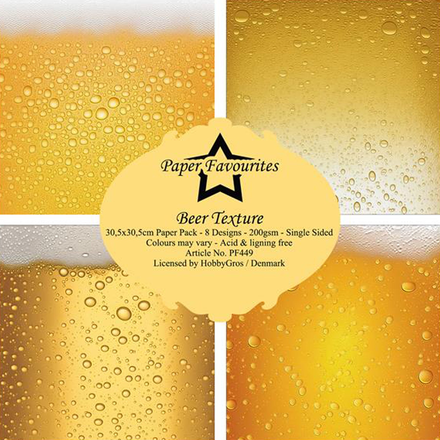Crealive Paper Pad 200 g/m2 - 12’’ x 12’’ - Beer Texture
Inhalt:
• 8 Blatt
• 8 Designs
Spezifikationen:
• 12’’ x 12’’ (30.5 cm x 30.5 cm)
• 200 g/m2
• einseitig bedruckt
• säure- und ligninfrei
Dieses Paper Pad ist geeignet für:
• Karten
• Boxen
• 3D-Projekte
• Geschenkboxen & Verpackungen
• Plotten
• Scrapbooking
• Basteln mit Kindern