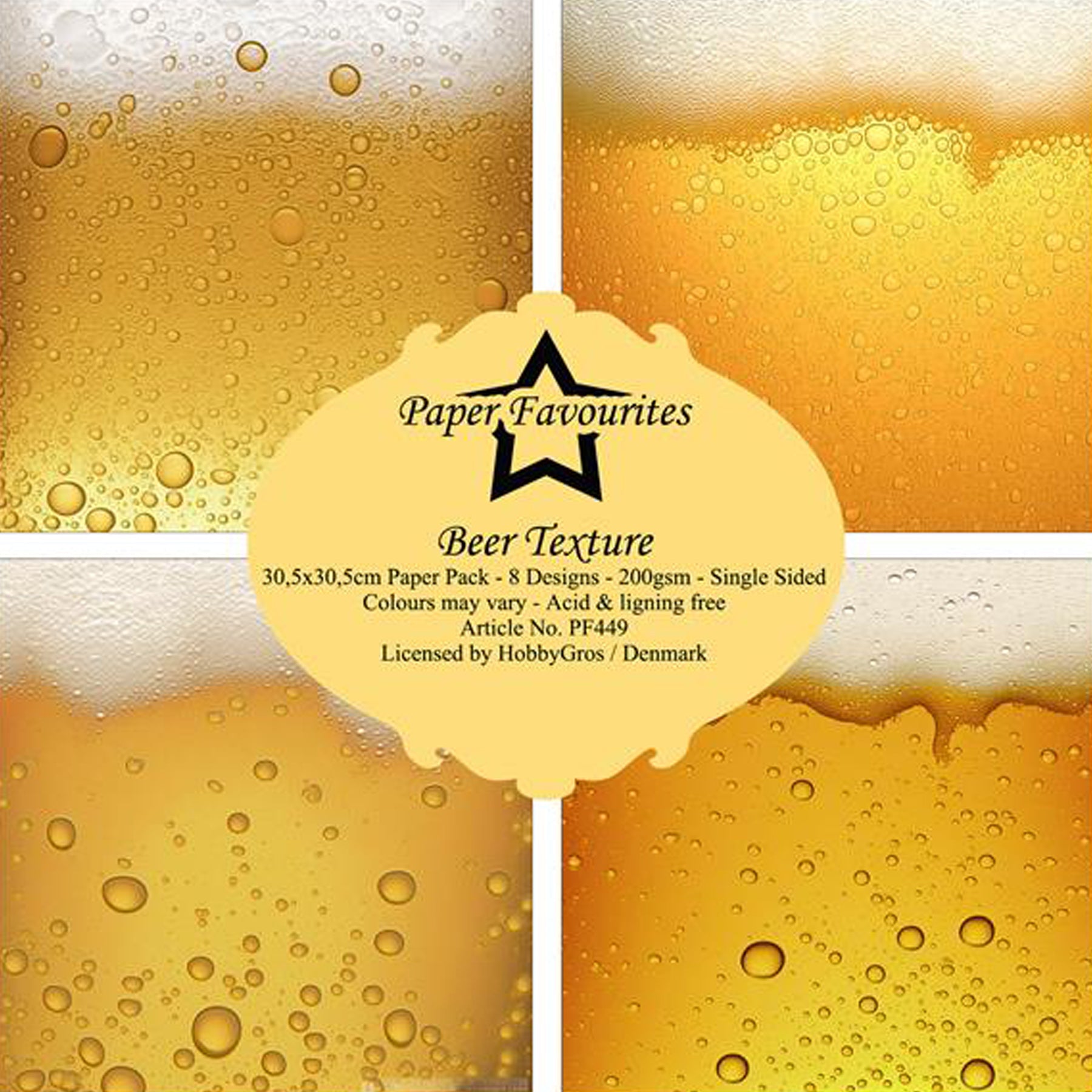 Crealive Paper Pad 200 g/m2 - 12’’ x 12’’ - Beer Texture
Inhalt:
• 8 Blatt
• 8 Designs
Spezifikationen:
• 12’’ x 12’’ (30.5 cm x 30.5 cm)
• 200 g/m2
• einseitig bedruckt
• säure- und ligninfrei
Dieses Paper Pad ist geeignet für:
• Karten
• Boxen
• 3D-Projekte
• Geschenkboxen & Verpackungen
• Plotten
• Scrapbooking
• Basteln mit Kindern