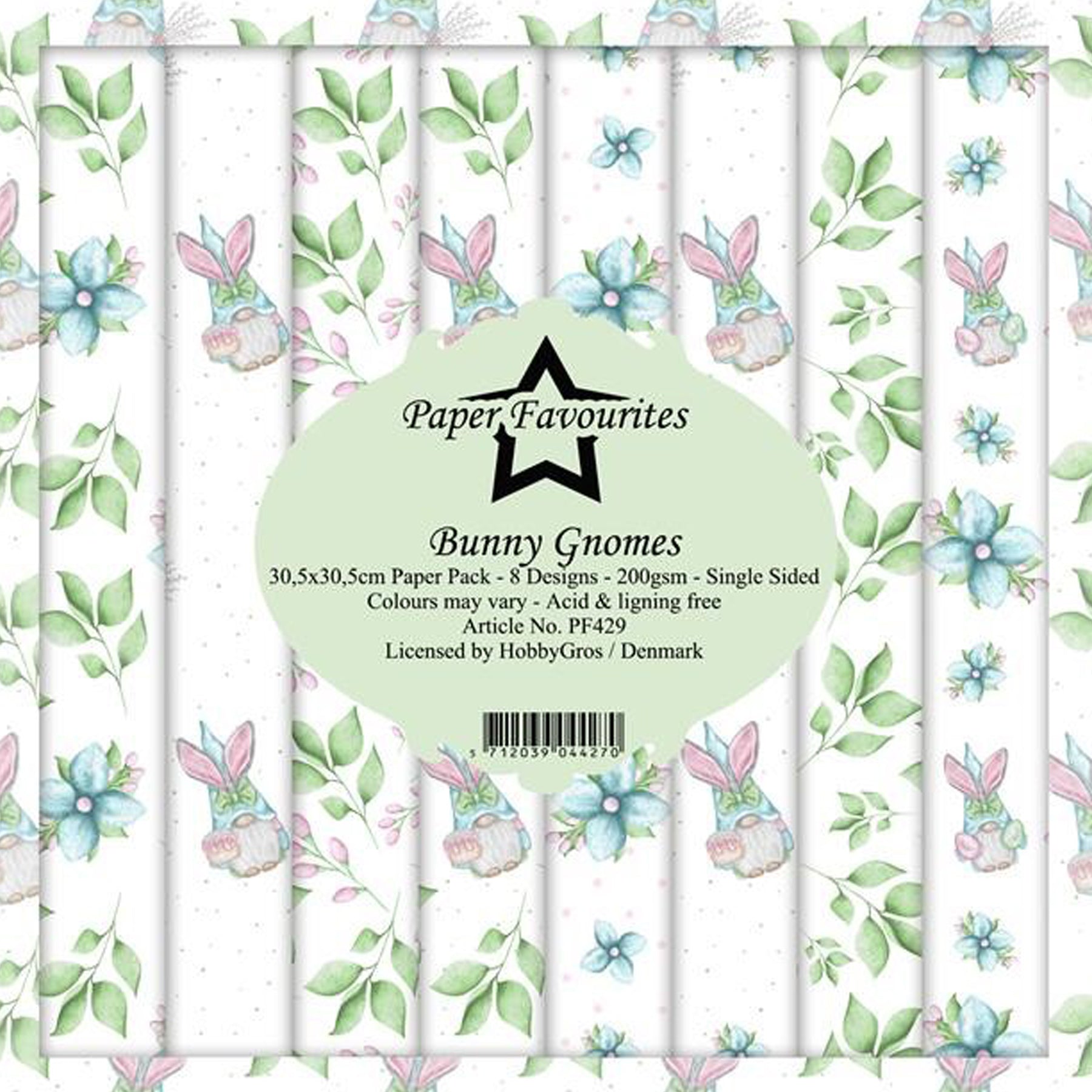 Crealive Paper Pad 200 g/m2 - 12’’ x 12’’ - Bunny Gnomes
Inhalt:
• 8 Blatt
• 8 Designs
Spezifikationen:
• 12’’ x 12’’ (30.5 cm x 30.5 cm)
• 200 g/m2
• einseitig bedruckt
• säure- und ligninfrei
Dieses Paper Pad ist geeignet für:
• Karten
• Boxen
• 3D-Projekte
• Geschenkboxen & Verpackungen
• Plotten
• Scrapbooking
• Basteln mit Kindern