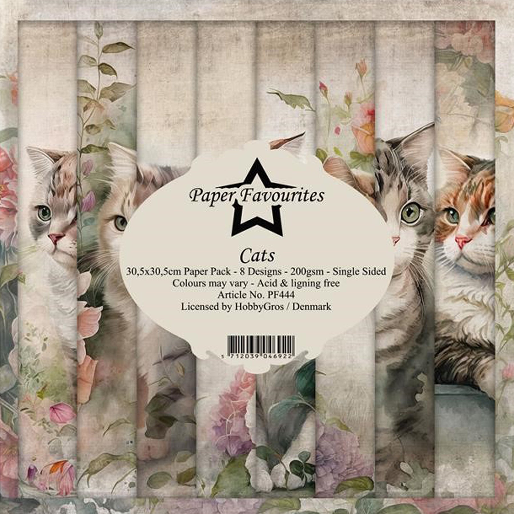 Crealive Paper Pad 200 g/m2 - 12’’ x 12’’ - Cats
Inhalt:
• 8 Blatt
• 8 Designs
Spezifikationen:
• 12’’ x 12’’ (30.5 cm x 30.5 cm)
• 200 g/m2
• einseitig bedruckt
• säure- und ligninfrei
Dieses Paper Pad ist geeignet für:
• Karten
• Boxen
• 3D-Projekte
• Geschenkboxen & Verpackungen
• Plotten
• Scrapbooking
• Basteln mit Kindern