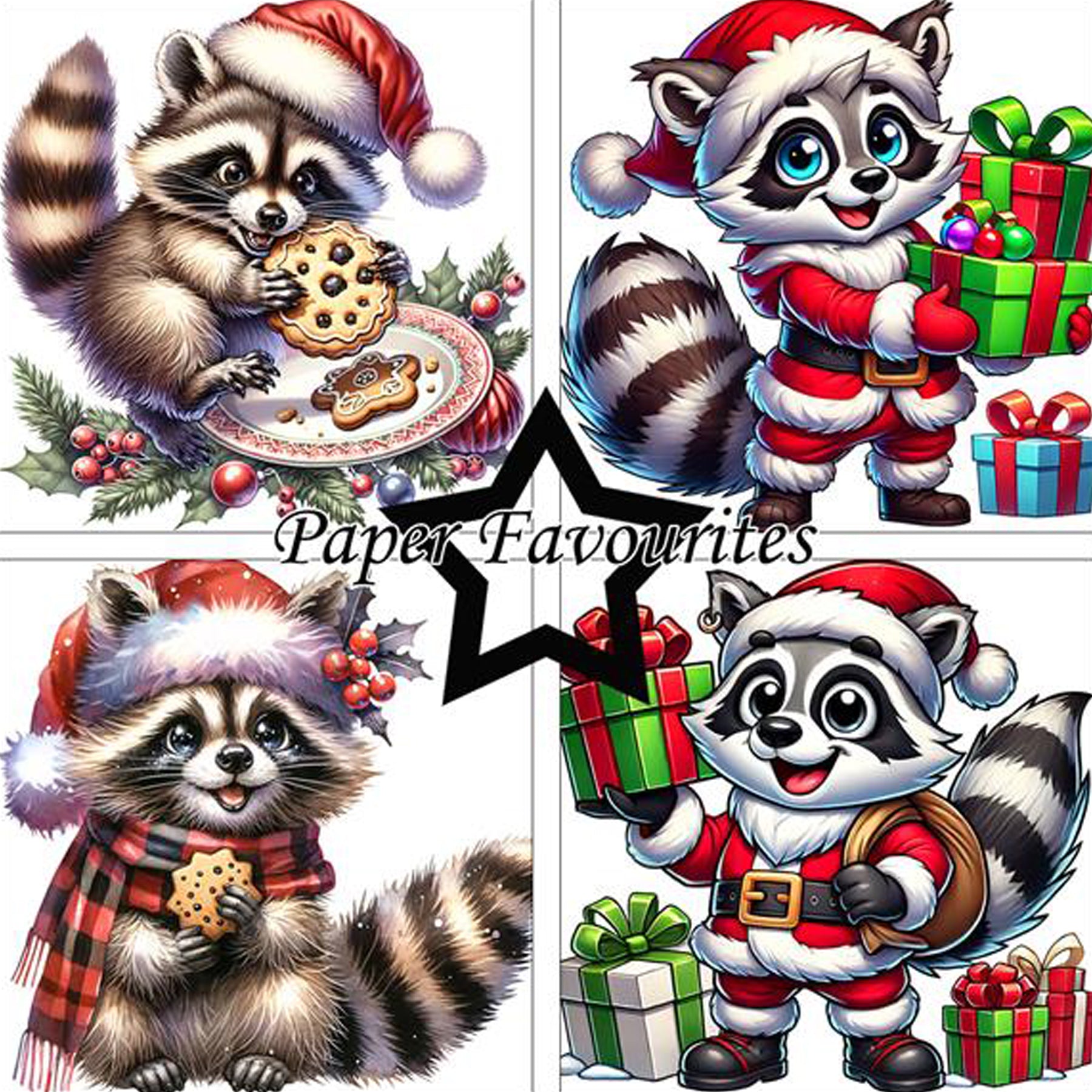 Crealive Paper Pad 200 g/m2 - 12’’ x 12’’ - Christmas Raccoons
Inhalt:
• 8 Blatt
• 8 Designs
Spezifikationen:
• 12’’ x 12’’ (30.5 cm x 30.5 cm)
• 200 g/m2
• einseitig bedruckt
• säure- und ligninfrei
Dieses Paper Pad ist geeignet für:
• Karten
• Boxen
• 3D-Projekte
• Geschenkboxen & Verpackungen
• Plotten
• Scrapbooking
• Basteln mit Kindern