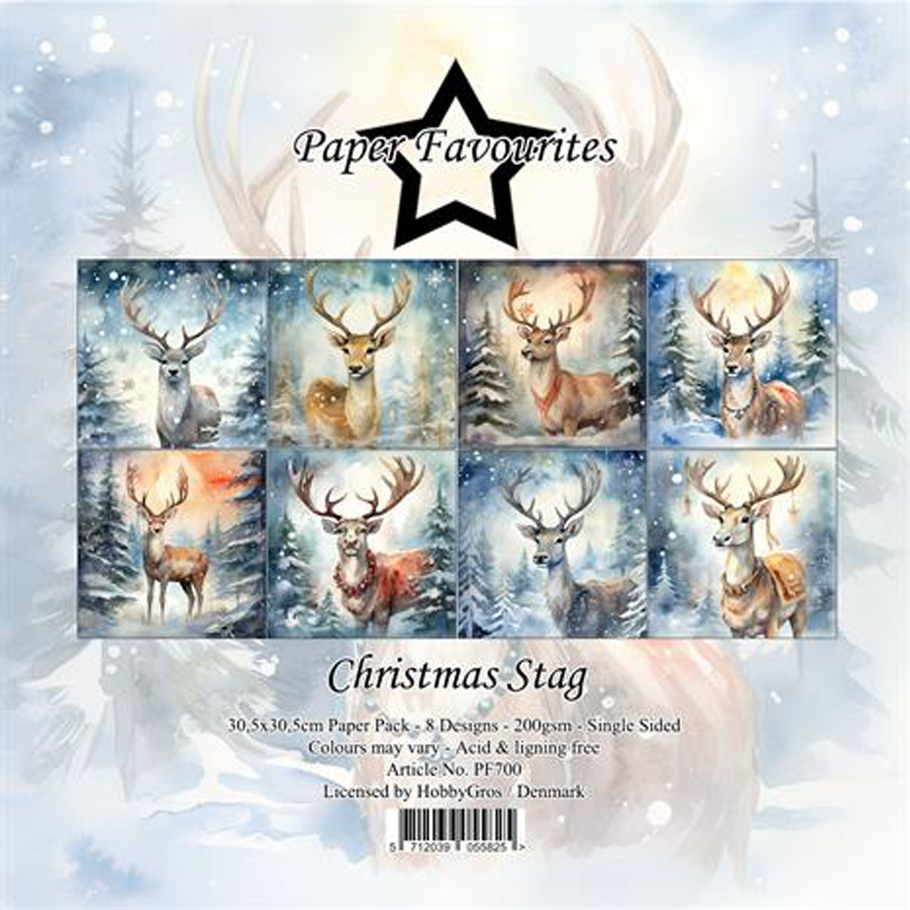 Crealive Paper Pad 200 g/m2 - 12’’ x 12’’ - Christmas Stag
Inhalt:
• 8 Blatt
• 8 Designs
Spezifikationen:
• 12’’ x 12’’ (30.5 cm x 30.5 cm)
• 200 g/m2
• einseitig bedruckt
• säure- und ligninfrei
Dieses Paper Pad ist geeignet für:
• Karten
• Boxen
• 3D-Projekte
• Geschenkboxen & Verpackungen
• Plotten
• Scrapbooking
• Basteln mit Kindern