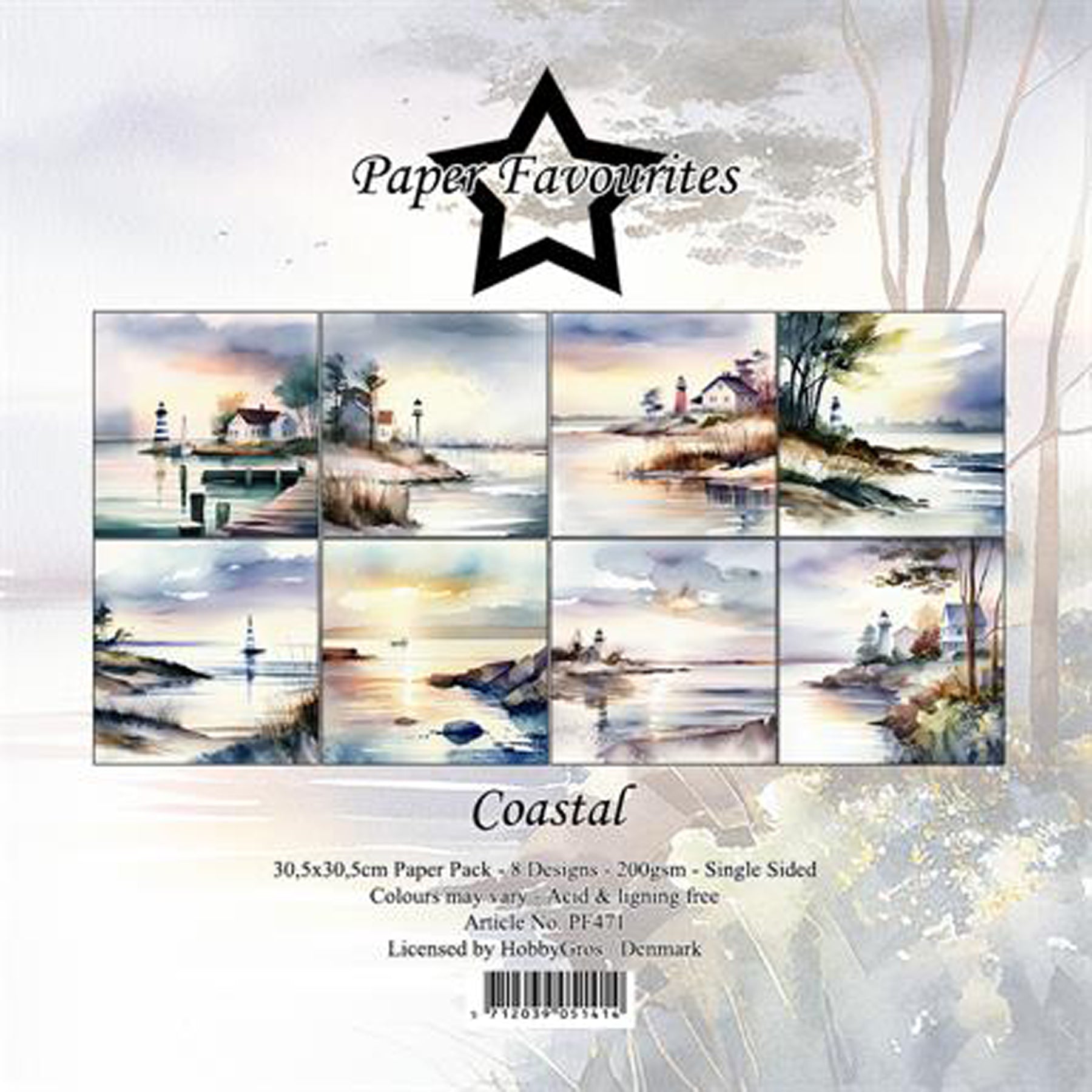 Crealive Paper Pad 200 g/m2 - 12’’ x 12’’ - Coastal
Inhalt:
• 8 Blatt
• 8 Designs
Spezifikationen:
• 12’’ x 12’’ (30.5 cm x 30.5 cm)
• 200 g/m2
• einseitig bedruckt
• säure- und ligninfrei
Dieses Paper Pad ist geeignet für:
• Karten
• Boxen
• 3D-Projekte
• Geschenkboxen & Verpackungen
• Plotten
• Scrapbooking
• Basteln mit Kindern