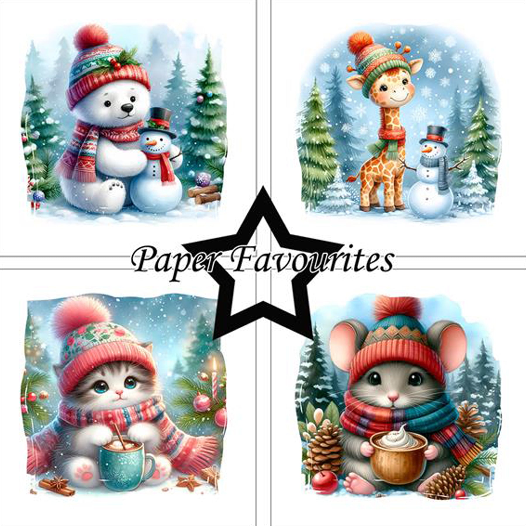 Crealive Paper Pad 200 g/m2 - 12’’ x 12’’ - Cute Christmas
Inhalt:
• 8 Blatt
• 8 Designs
Spezifikationen:
• 12’’ x 12’’ (30.5 cm x 30.5 cm)
• 200 g/m2
• einseitig bedruckt
• säure- und ligninfrei
Dieses Paper Pad ist geeignet für:
• Karten
• Boxen
• 3D-Projekte
• Geschenkboxen & Verpackungen
• Plotten
• Scrapbooking
• Basteln mit Kindern