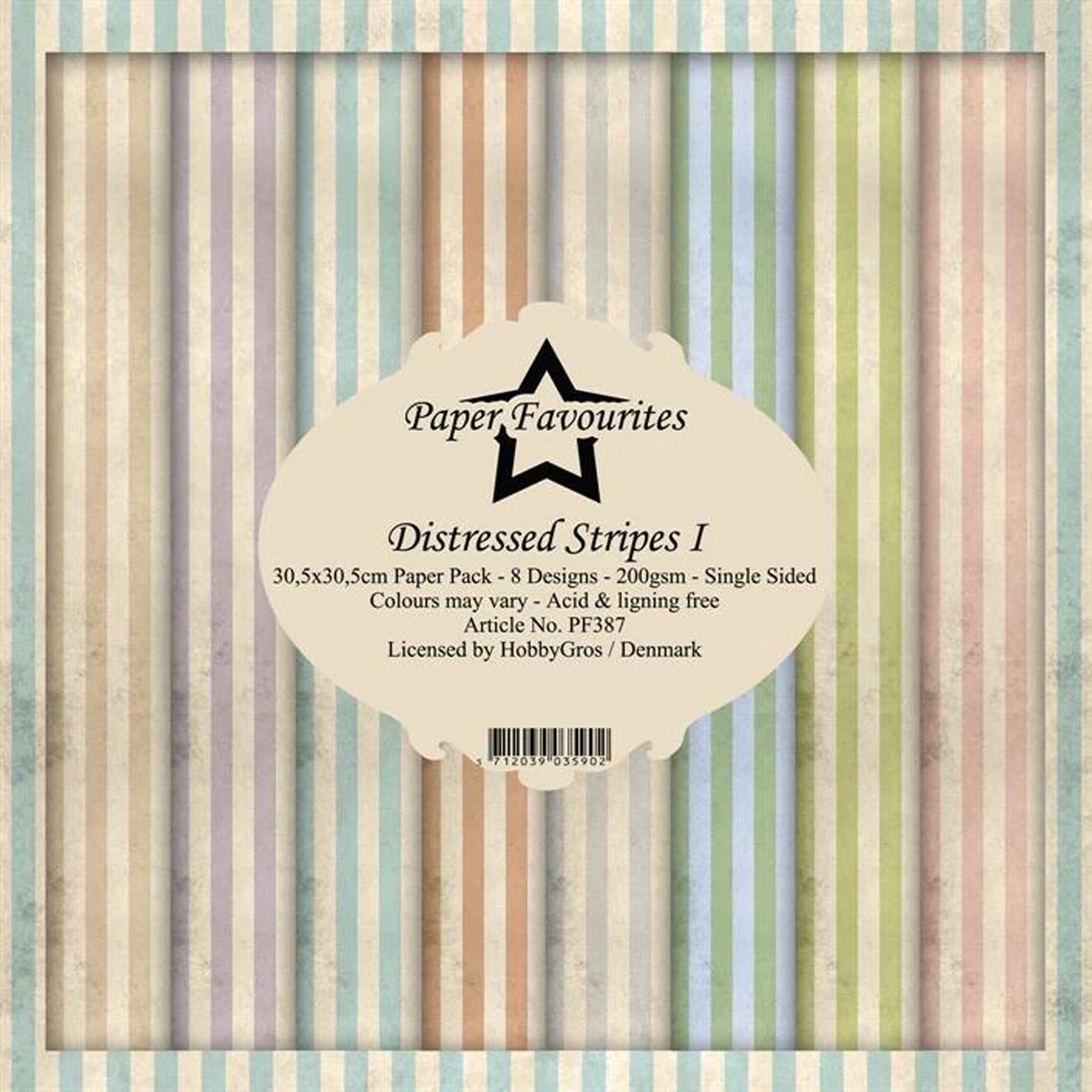 Crealive Paper Pad 200 g/m2 - 12’’ x 12’’ - Distressed Stripes I Inhalt: 8 Blatt 8 Designs Spezifikationen: 12’’ x 12’’ (30.5 cm x 30.5 cm) 200 g/m2 einseitig bedruckt säure- und ligninfrei Dieses Paper Pad ist geeignet für: Karten Boxen 3D-Projekte Geschenkboxen & Verpackungen Plotten Scrapbooking