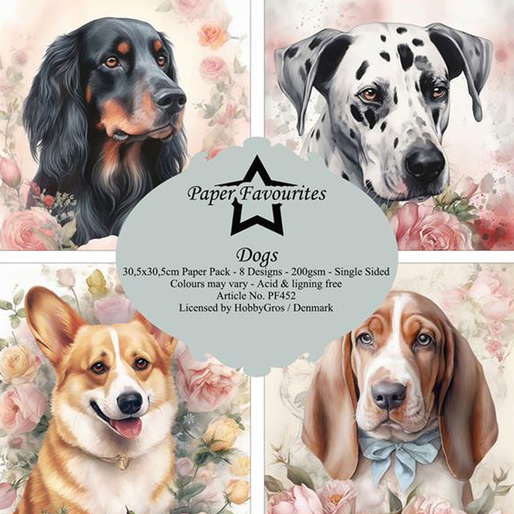 Crealive Paper Pad 200 g/m2 - 12’’ x 12’’ - Dogs
Inhalt:
• 8 Blatt
• 8 Designs
Spezifikationen:
• 12’’ x 12’’ (30.5 cm x 30.5 cm)
• 200 g/m2
• einseitig bedruckt
• säure- und ligninfrei
Dieses Paper Pad ist geeignet für:
• Karten
• Boxen
• 3D-Projekte
• Geschenkboxen & Verpackungen
• Plotten
• Scrapbooking
• Basteln mit Kindern