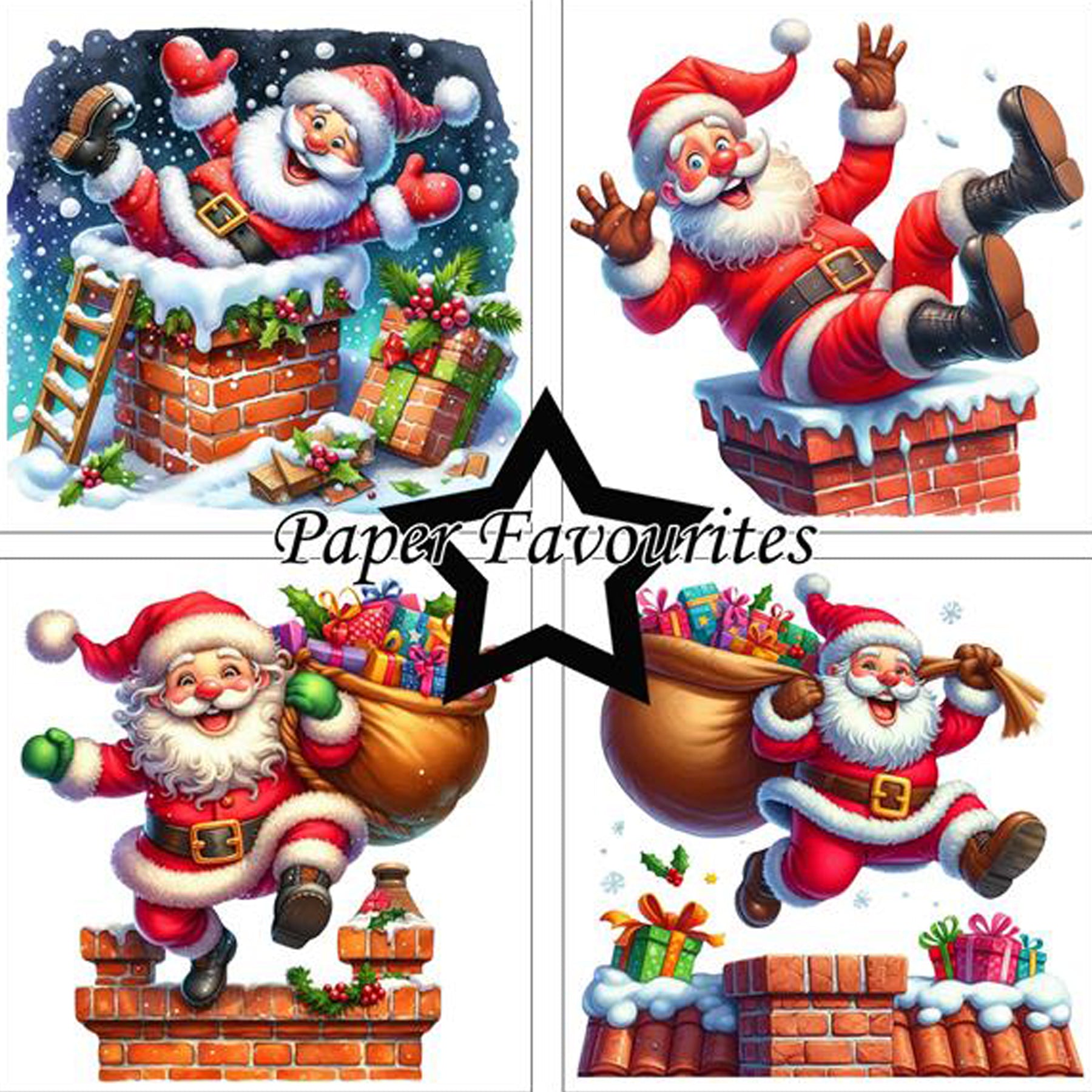 Crealive Paper Pad 200 g/m2 - 12’’ x 12’’ - Funny Santa
Inhalt:
• 8 Blatt
• 8 Designs
Spezifikationen:
• 12’’ x 12’’ (30.5 cm x 30.5 cm)
• 200 g/m2
• einseitig bedruckt
• säure- und ligninfrei
Dieses Paper Pad ist geeignet für:
• Karten
• Boxen
• 3D-Projekte
• Geschenkboxen & Verpackungen
• Plotten
• Scrapbooking
• Basteln mit Kindern