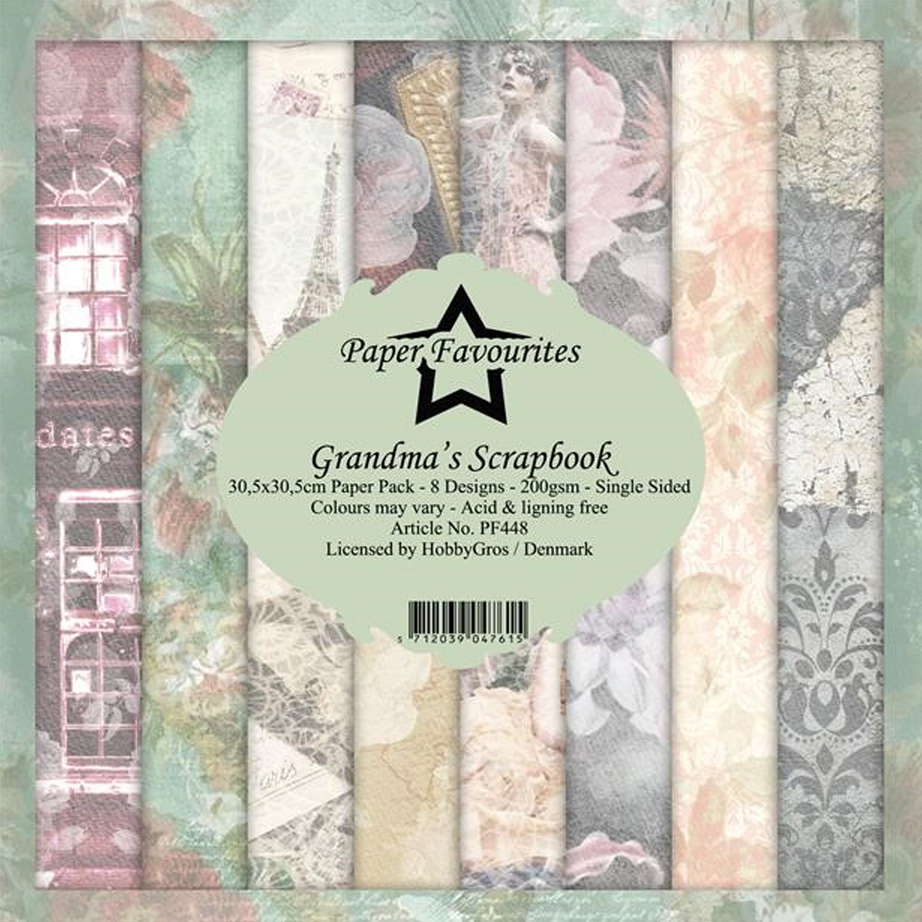 Crealive Paper Pad 200 g/m2 - 12’’ x 12’’ - Grandma's Scrapbook
Inhalt:
• 8 Blatt
• 8 Designs
Spezifikationen:
• 12’’ x 12’’ (30.5 cm x 30.5 cm)
• 200 g/m2
• einseitig bedruckt
• säure- und ligninfrei
Dieses Paper Pad ist geeignet für:
• Karten
• Boxen
• 3D-Projekte
• Geschenkboxen & Verpackungen
• Plotten
• Scrapbooking
• Basteln mit Kindern