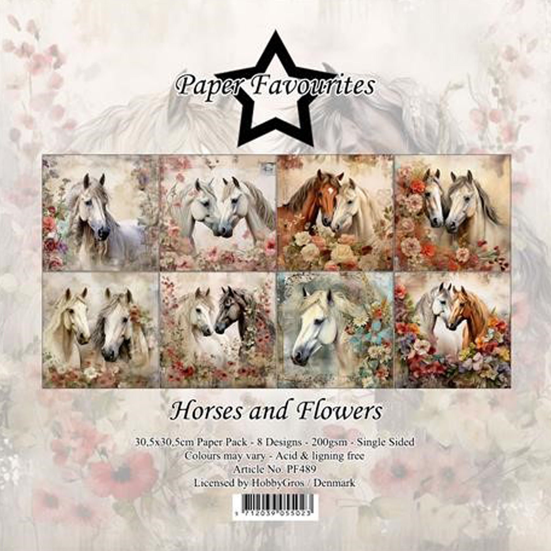 Crealive Paper Pad 200 g/m2 - 12’’ x 12’’ - Horses and Flowers
Inhalt:
• 8 Blatt
• 8 Designs
Spezifikationen:
• 12’’ x 12’’ (30.5 cm x 30.5 cm)
• 200 g/m2
• einseitig bedruckt
• säure- und ligninfrei
Dieses Paper Pad ist geeignet für:
• Karten
• Boxen
• 3D-Projekte
• Geschenkboxen & Verpackungen
• Plotten
• Scrapbooking
• Basteln mit Kindern