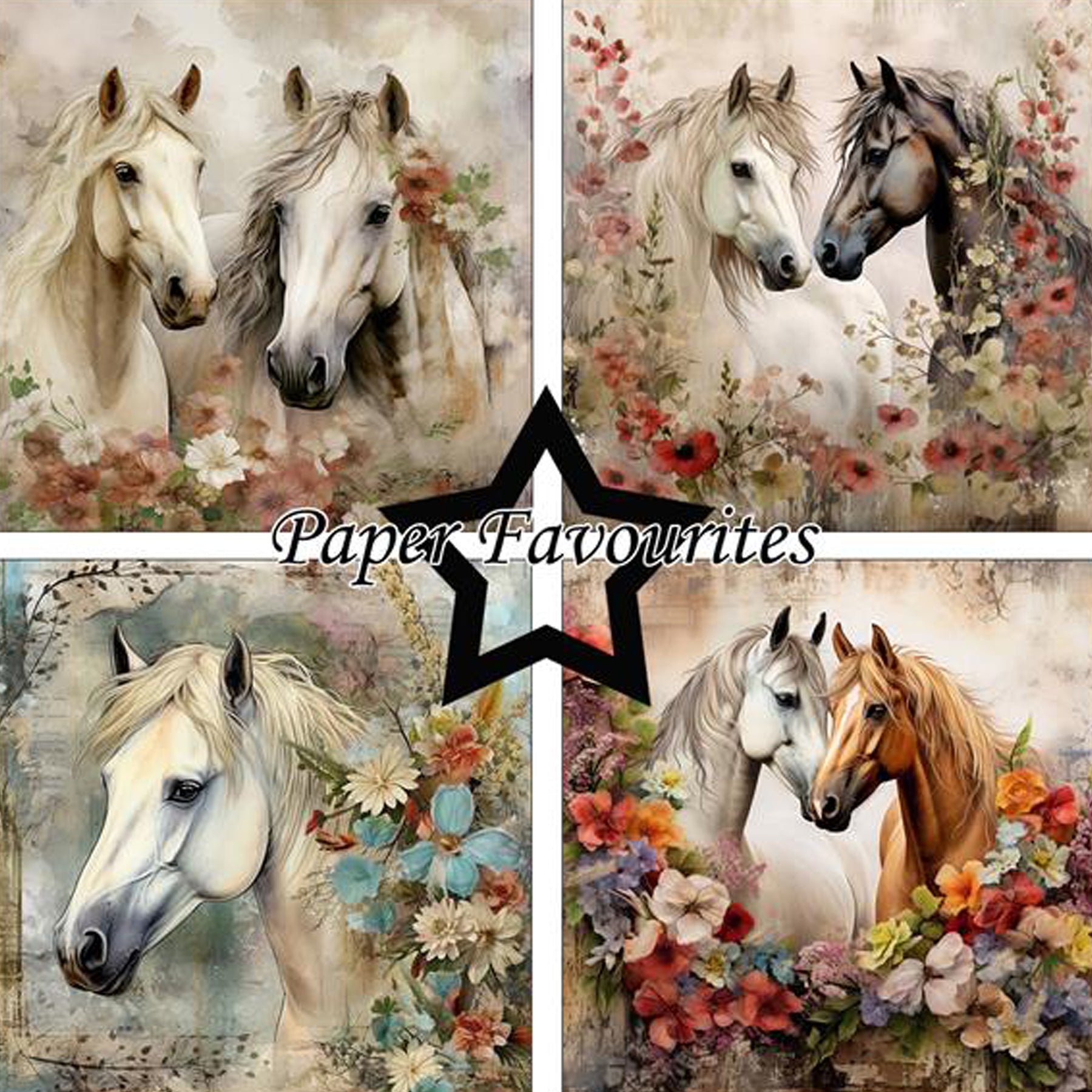 Crealive Paper Pad 200 g/m2 - 12’’ x 12’’ - Horses and Flowers
Inhalt:
• 8 Blatt
• 8 Designs
Spezifikationen:
• 12’’ x 12’’ (30.5 cm x 30.5 cm)
• 200 g/m2
• einseitig bedruckt
• säure- und ligninfrei
Dieses Paper Pad ist geeignet für:
• Karten
• Boxen
• 3D-Projekte
• Geschenkboxen & Verpackungen
• Plotten
• Scrapbooking
• Basteln mit Kindern