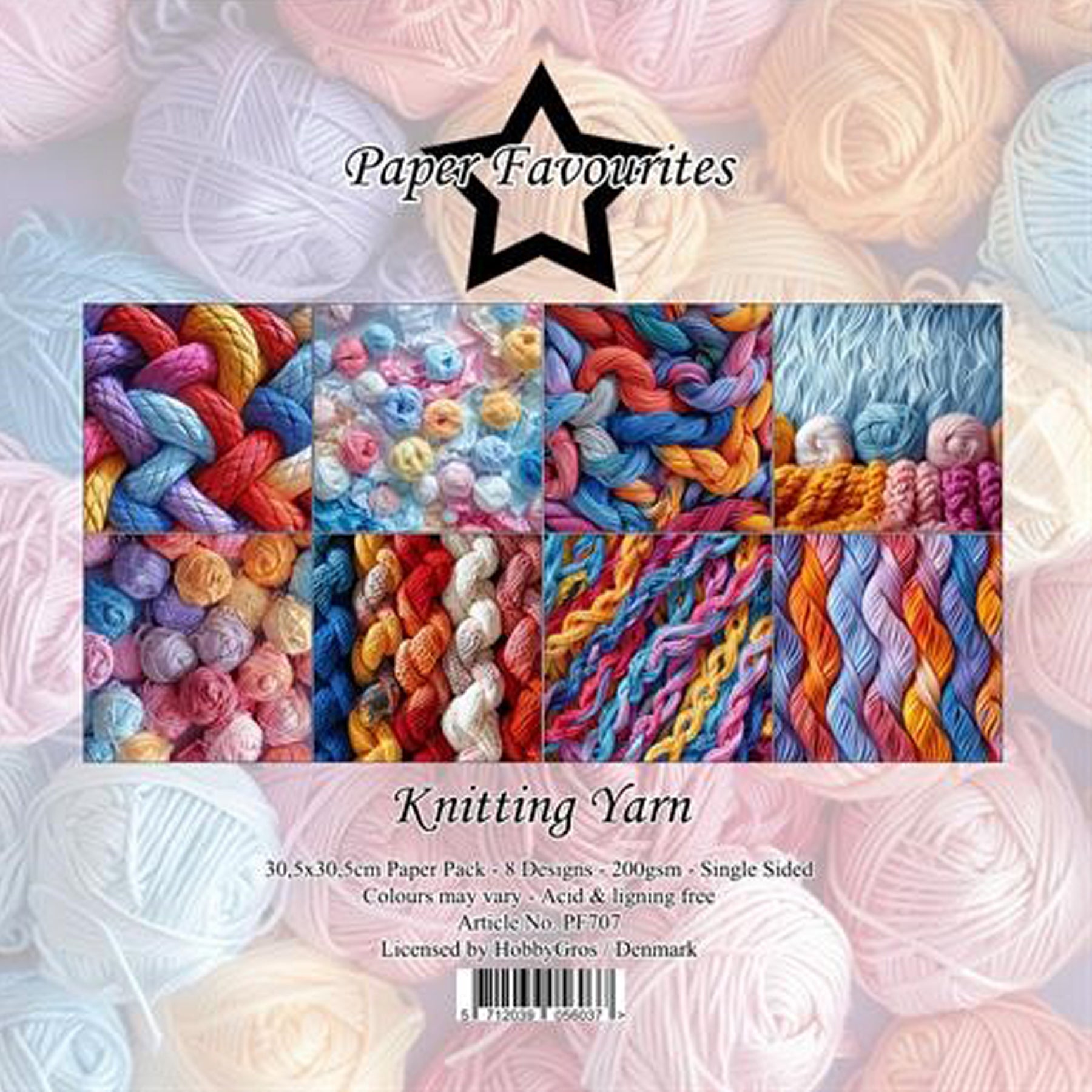 Crealive Paper Pad 200 g/m2 - 12’’ x 12’’ - Knitting Yarn
Inhalt:
• 8 Blatt
• 8 Designs
Spezifikationen:
• 12’’ x 12’’ (30.5 cm x 30.5 cm)
• 200 g/m2
• einseitig bedruckt
• säure- und ligninfrei
Dieses Paper Pad ist geeignet für:
• Karten
• Boxen
• 3D-Projekte
• Geschenkboxen & Verpackungen
• Plotten
• Scrapbooking
• Basteln mit Kindern