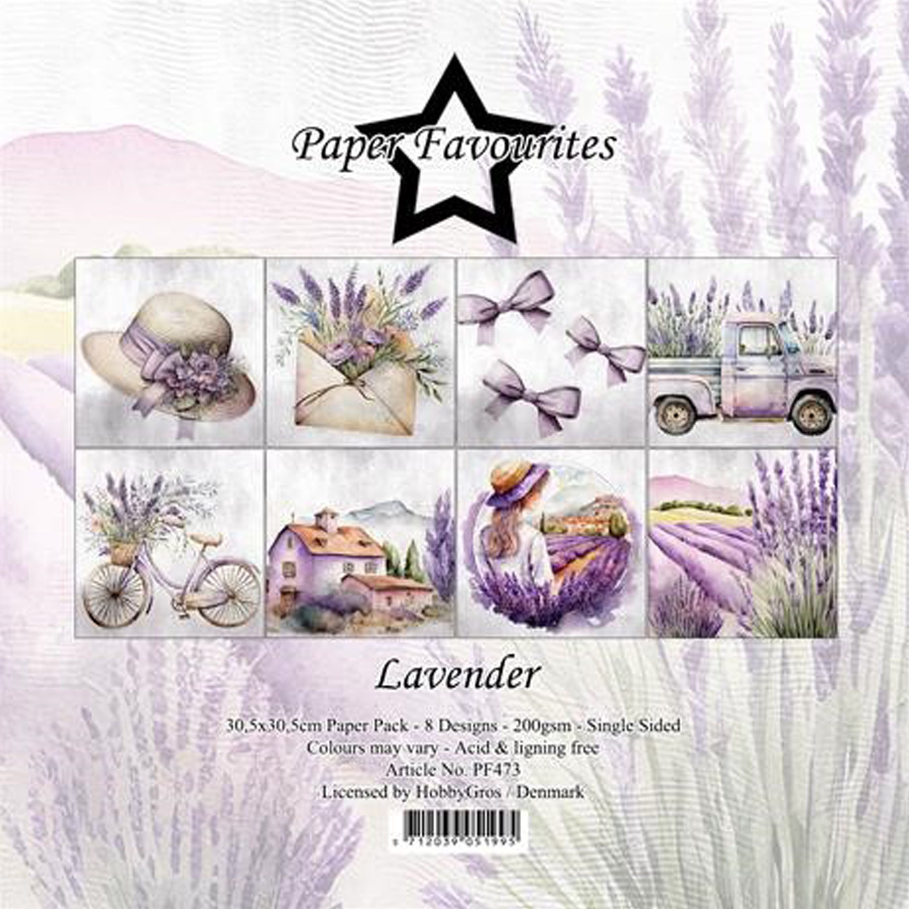 Crealive Paper Pad 200 g/m2 - 12’’ x 12’’ - Lavender
Inhalt:
• 8 Blatt
• 8 Designs
Spezifikationen:
• 12’’ x 12’’ (30.5 cm x 30.5 cm)
• 200 g/m2
• einseitig bedruckt
• säure- und ligninfrei
Dieses Paper Pad ist geeignet für:
• Karten
• Boxen
• 3D-Projekte
• Geschenkboxen & Verpackungen
• Plotten
• Scrapbooking
• Basteln mit Kindern
