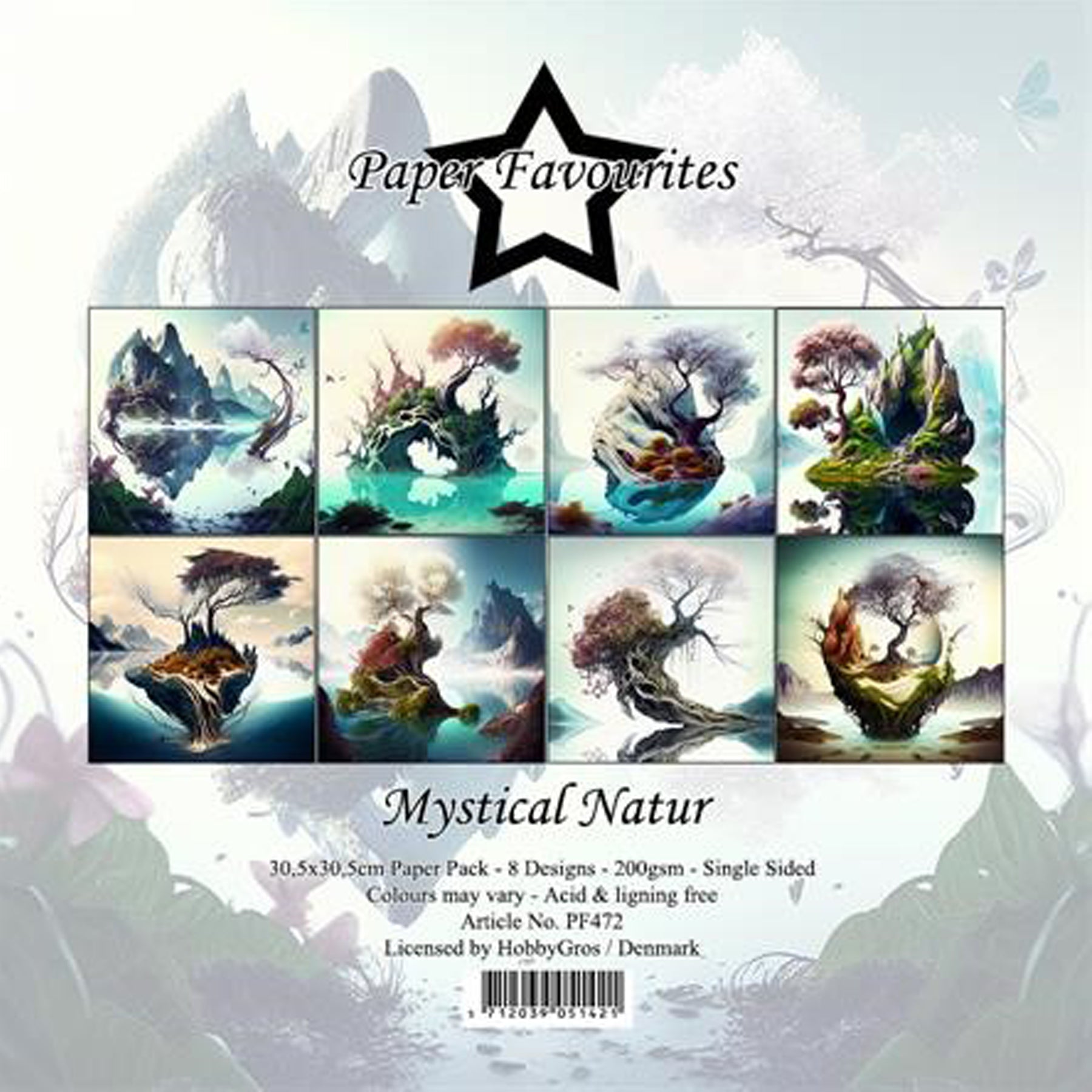 Crealive Paper Pad 200 g/m2 - 12’’ x 12’’ - Mystical Natur
Inhalt:
• 8 Blatt
• 8 Designs
Spezifikationen:
• 12’’ x 12’’ (30.5 cm x 30.5 cm)
• 200 g/m2
• einseitig bedruckt
• säure- und ligninfrei
Dieses Paper Pad ist geeignet für:
• Karten
• Boxen
• 3D-Projekte
• Geschenkboxen & Verpackungen
• Plotten
• Scrapbooking
• Basteln mit Kindern